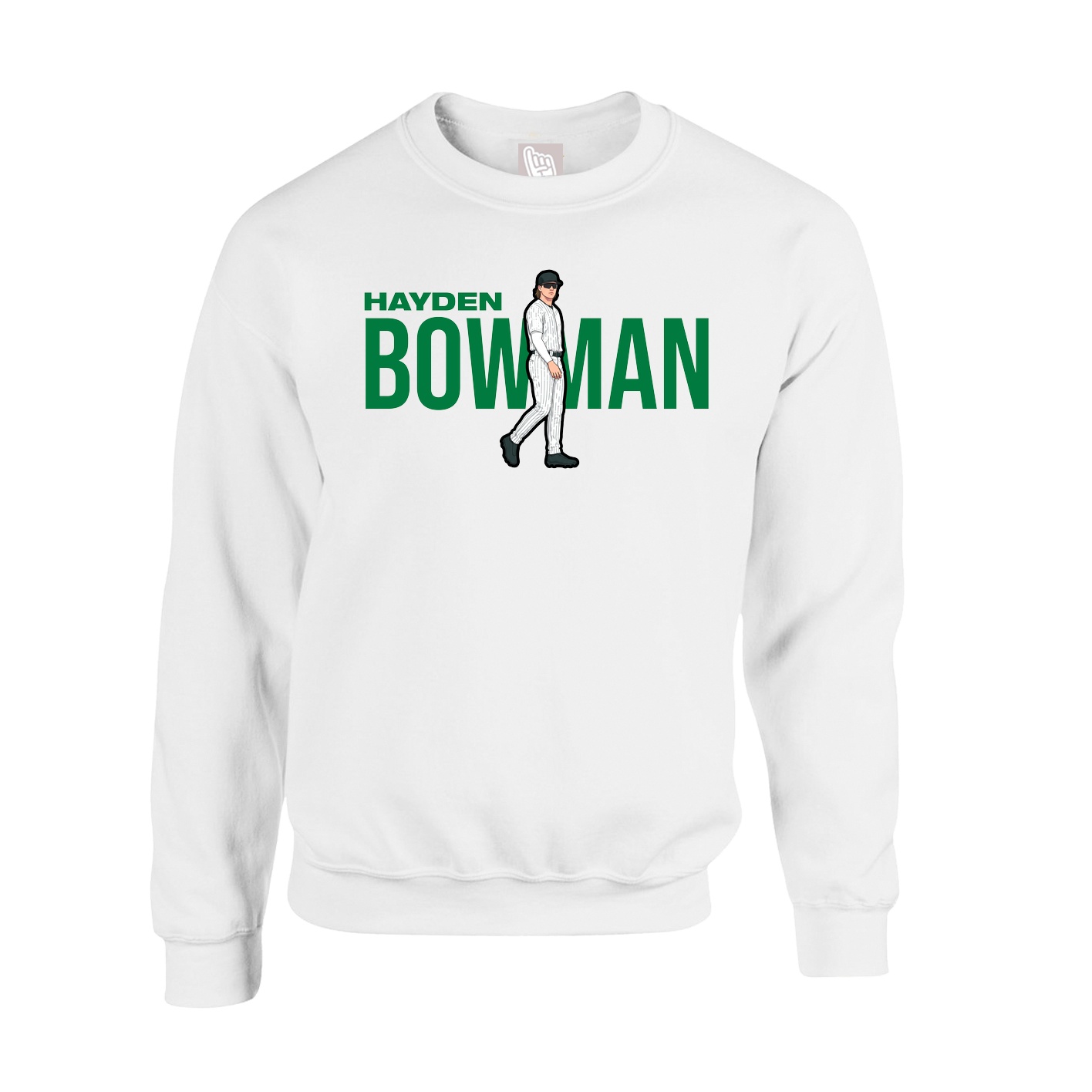 Fleece Crew — Player Name in White