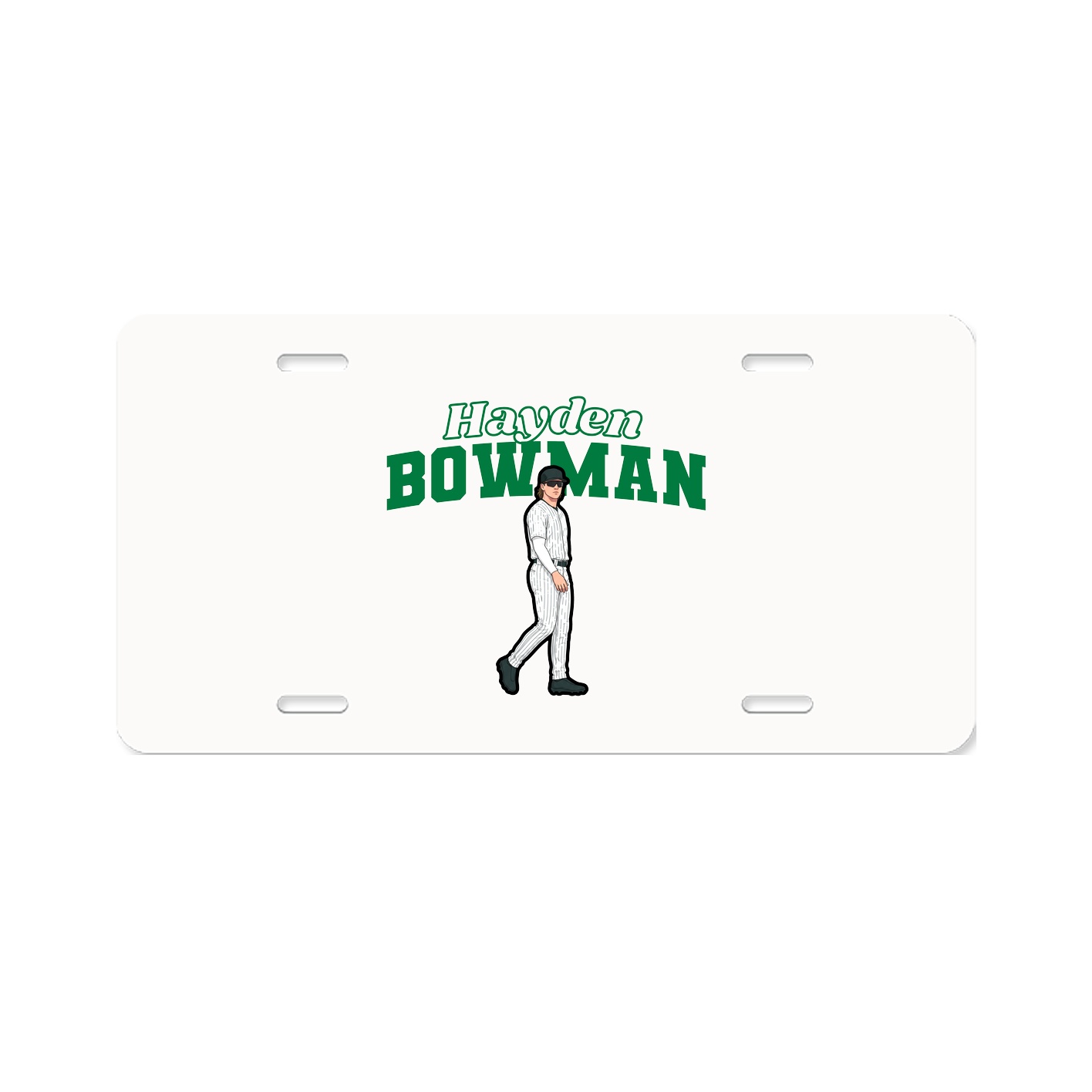 License Plate — Name Arch in Classic
