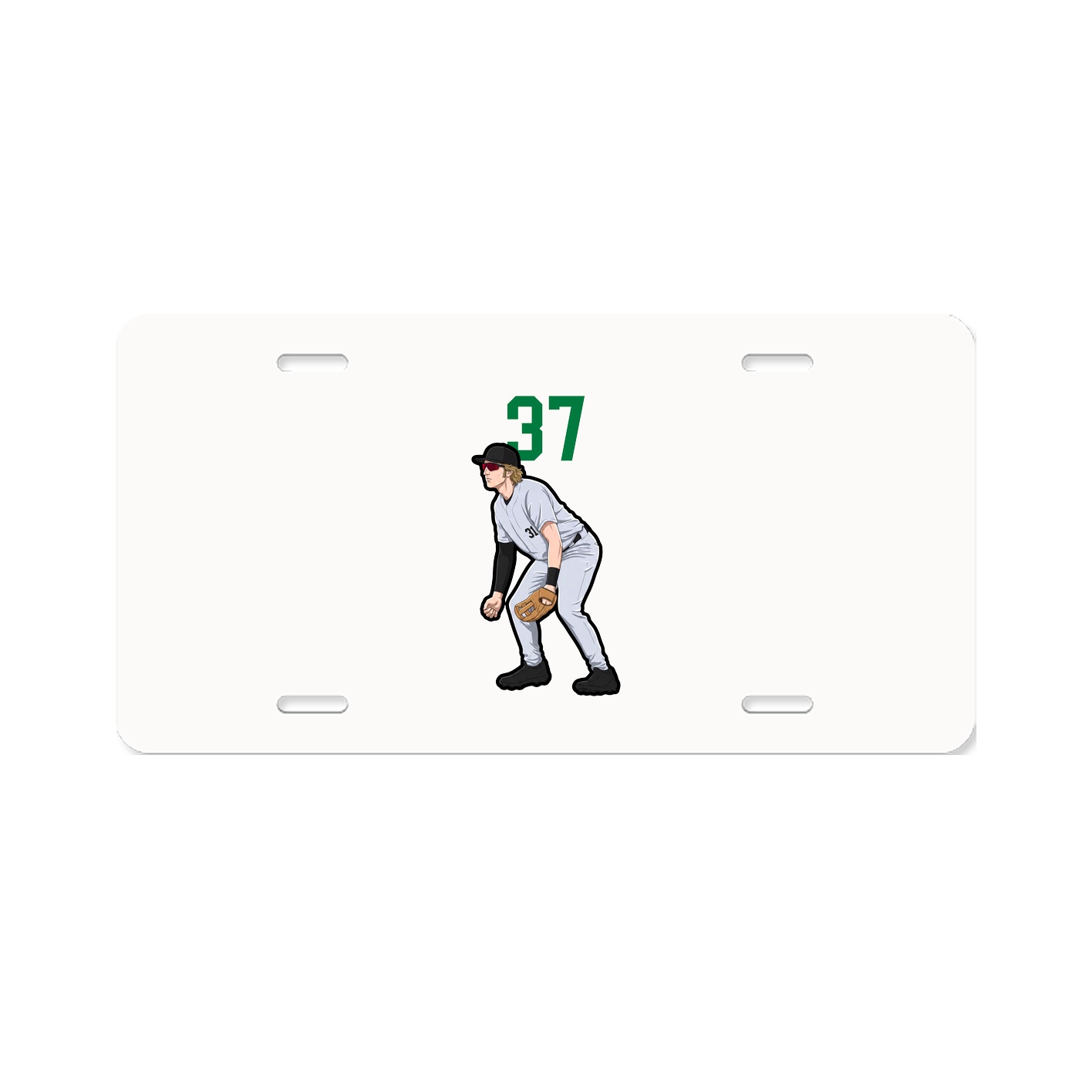 License Plate — Number Top in Classic