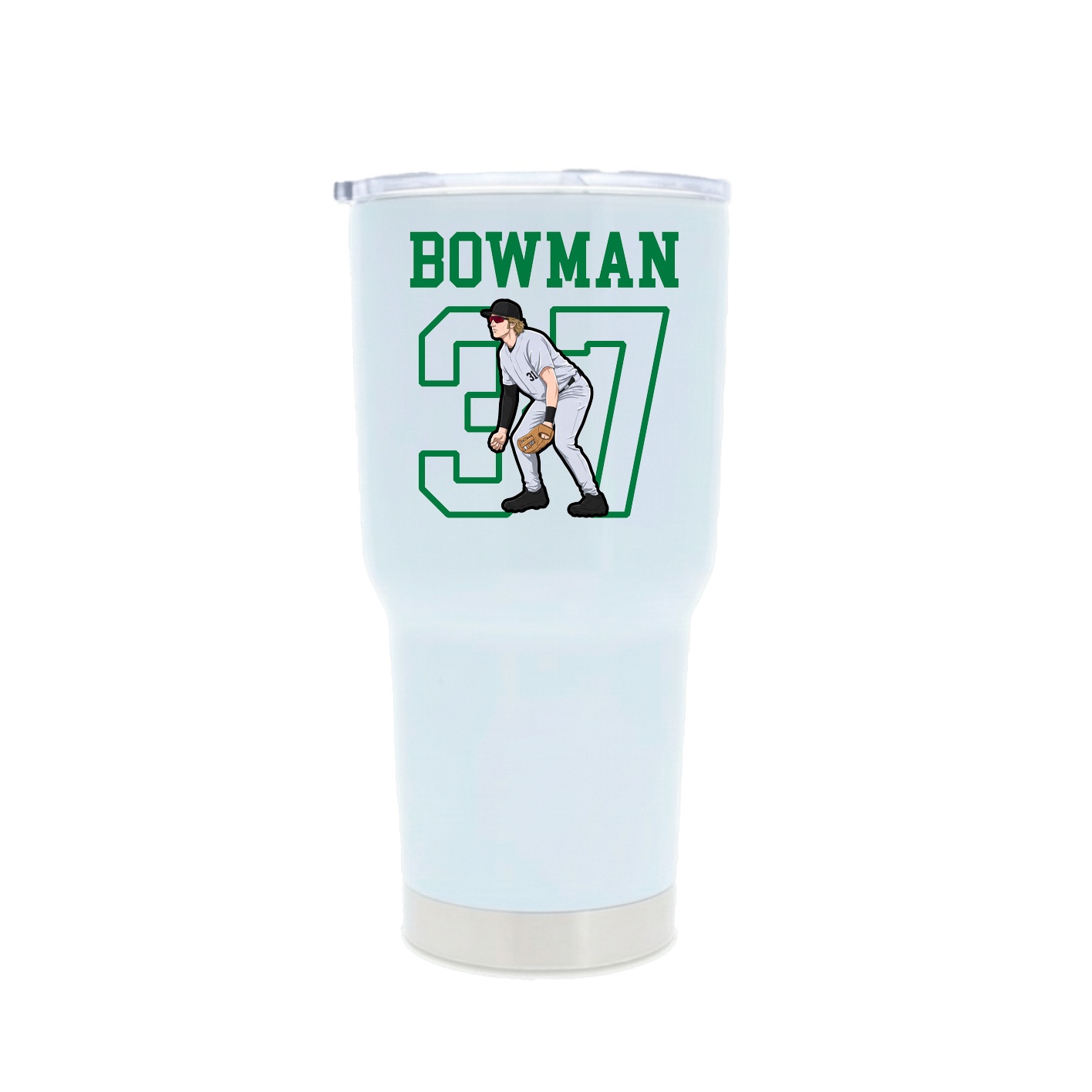 30oz Stainless Steel Tumbler — Shirsey in White
