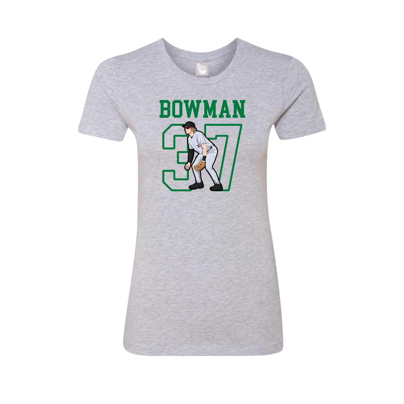 Fitted Women's Tee — Shirsey in Grey