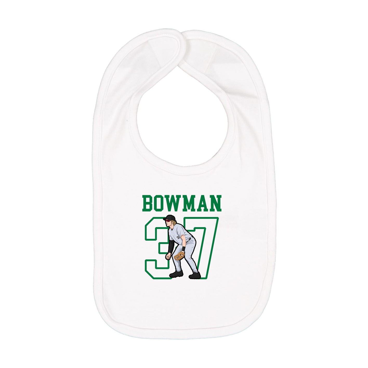 Infant Bib — Shirsey in White