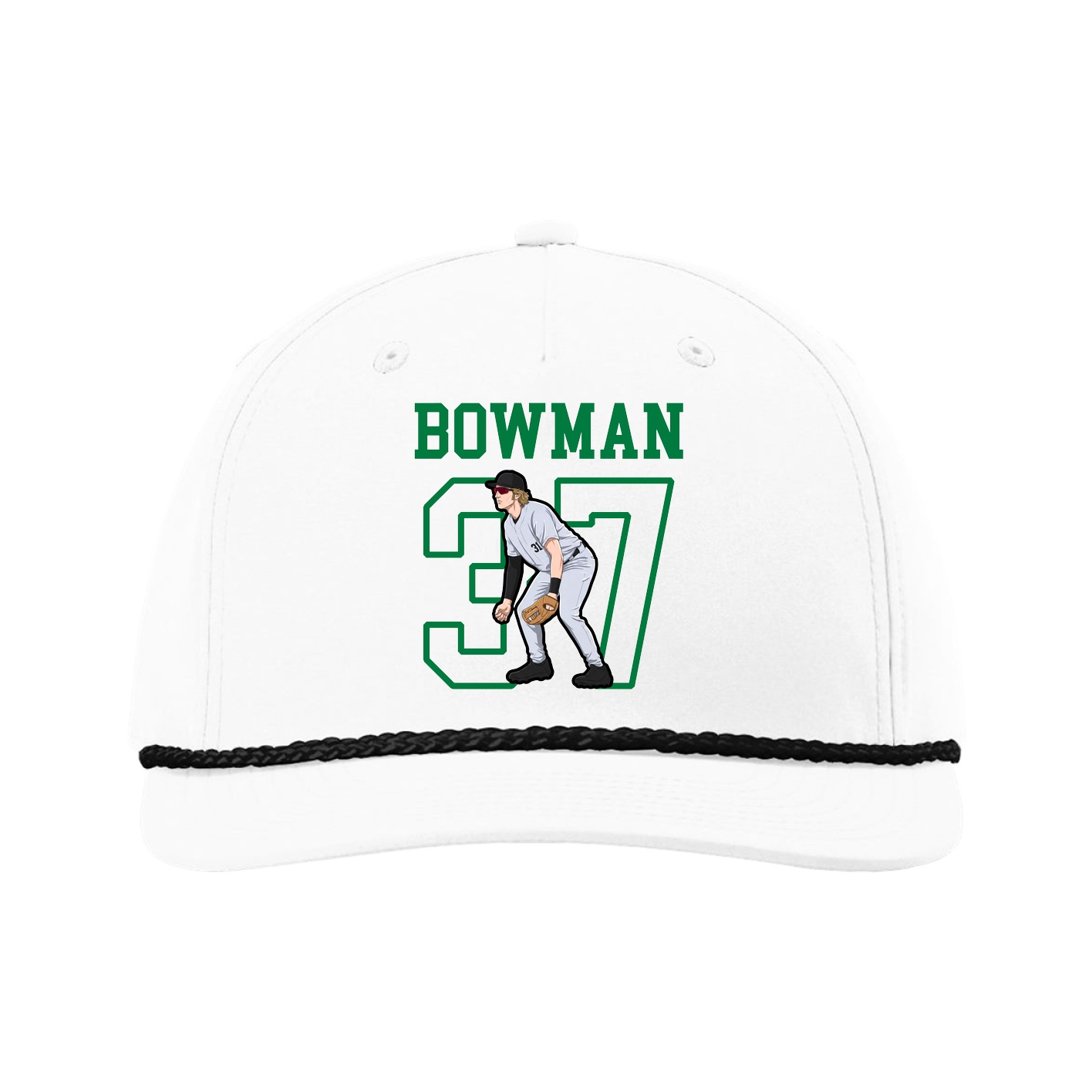Five-Panel Classic Rope Cap — Shirsey in White