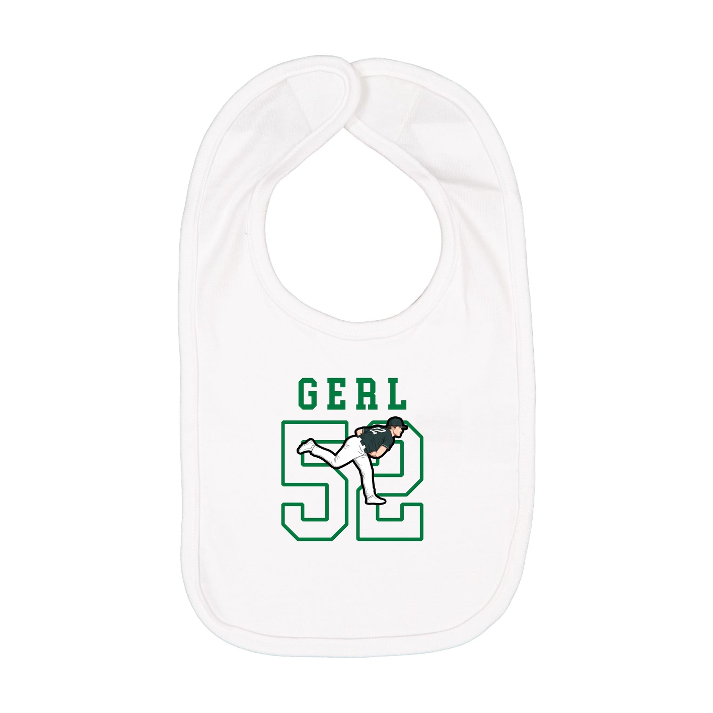 Infant Bib — Shirsey in White
