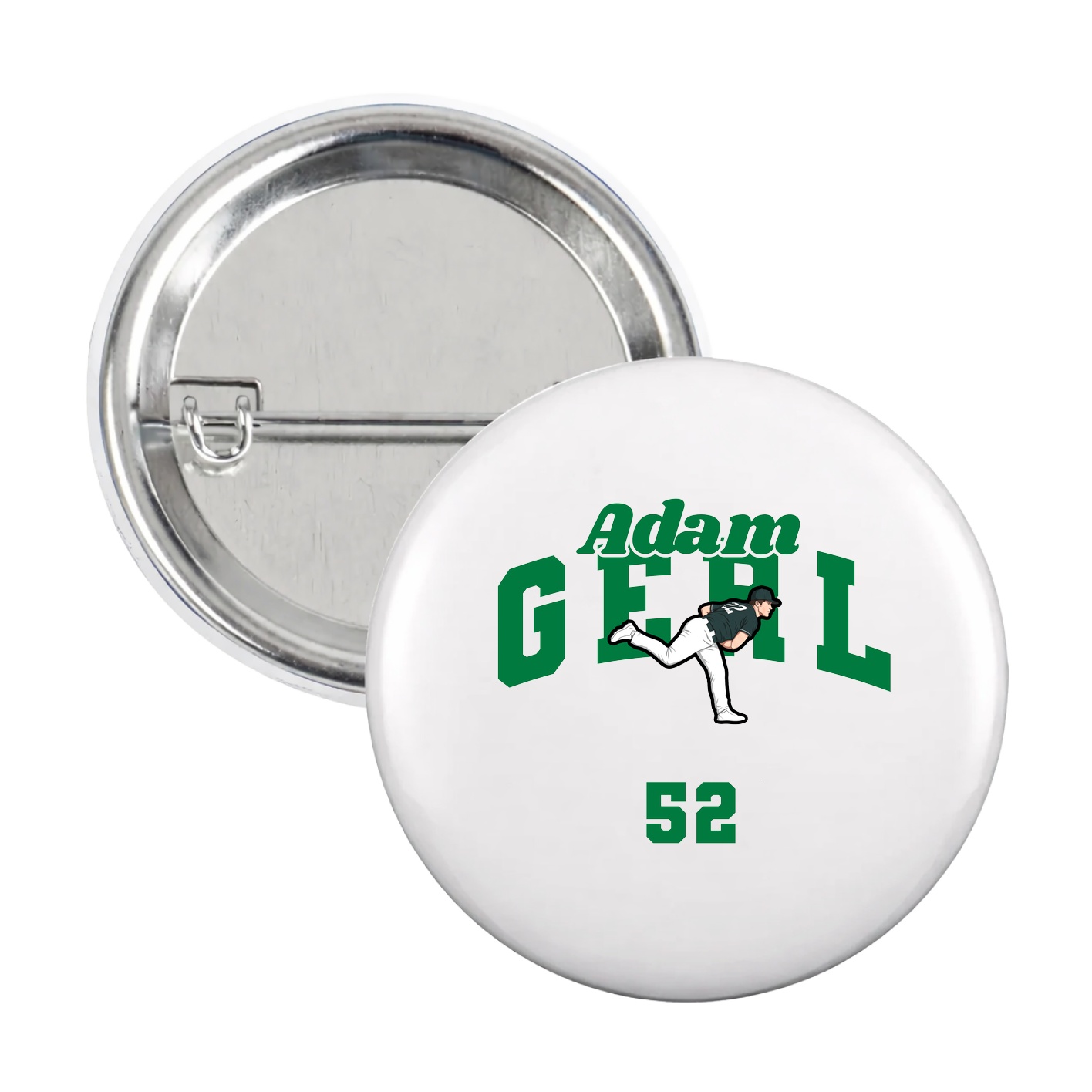 Game Day Button — Signature Arch in White