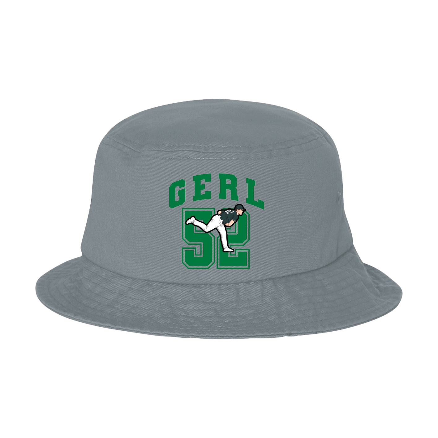 Bucket Cap — Number in Grey