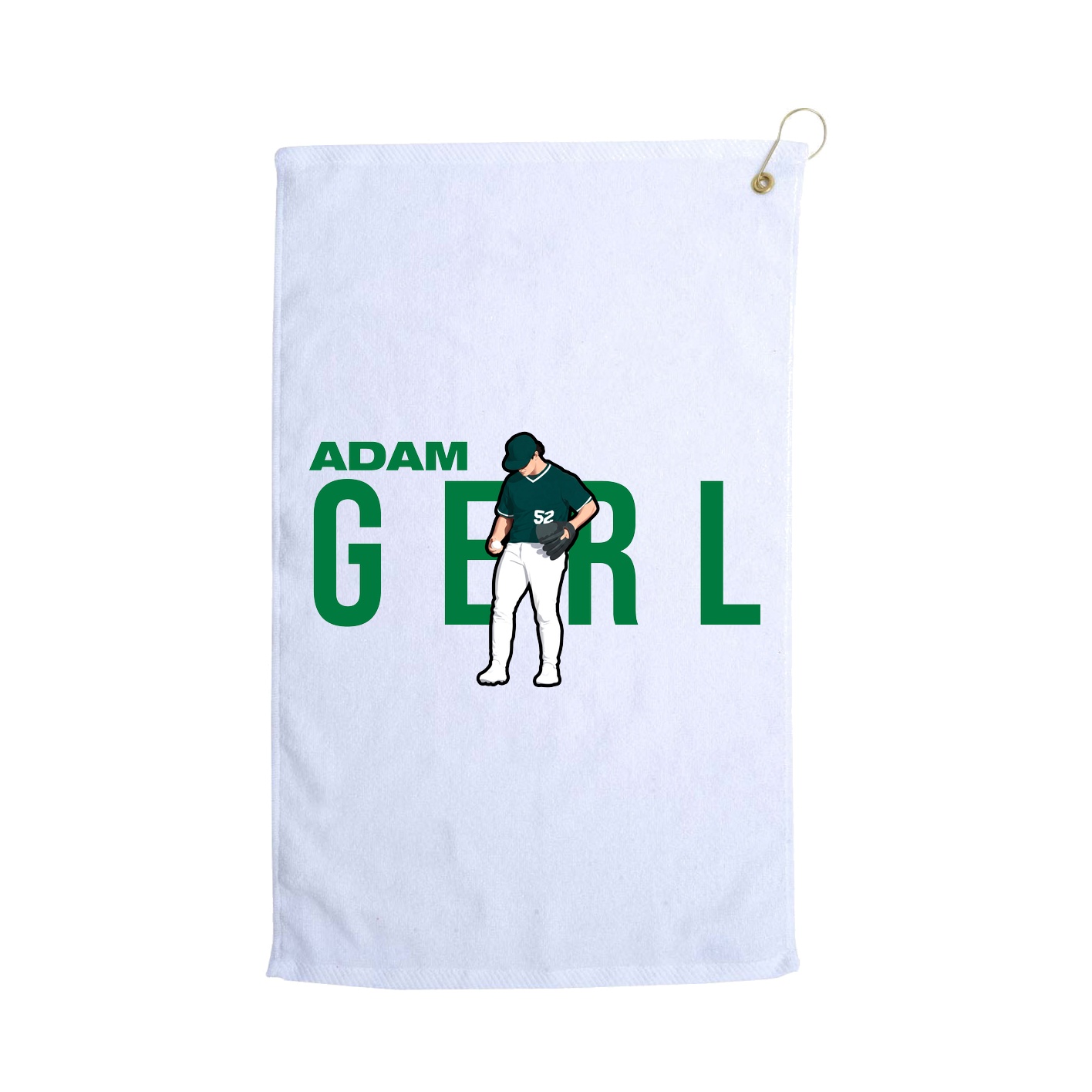 Golf Towel — Player Name in White