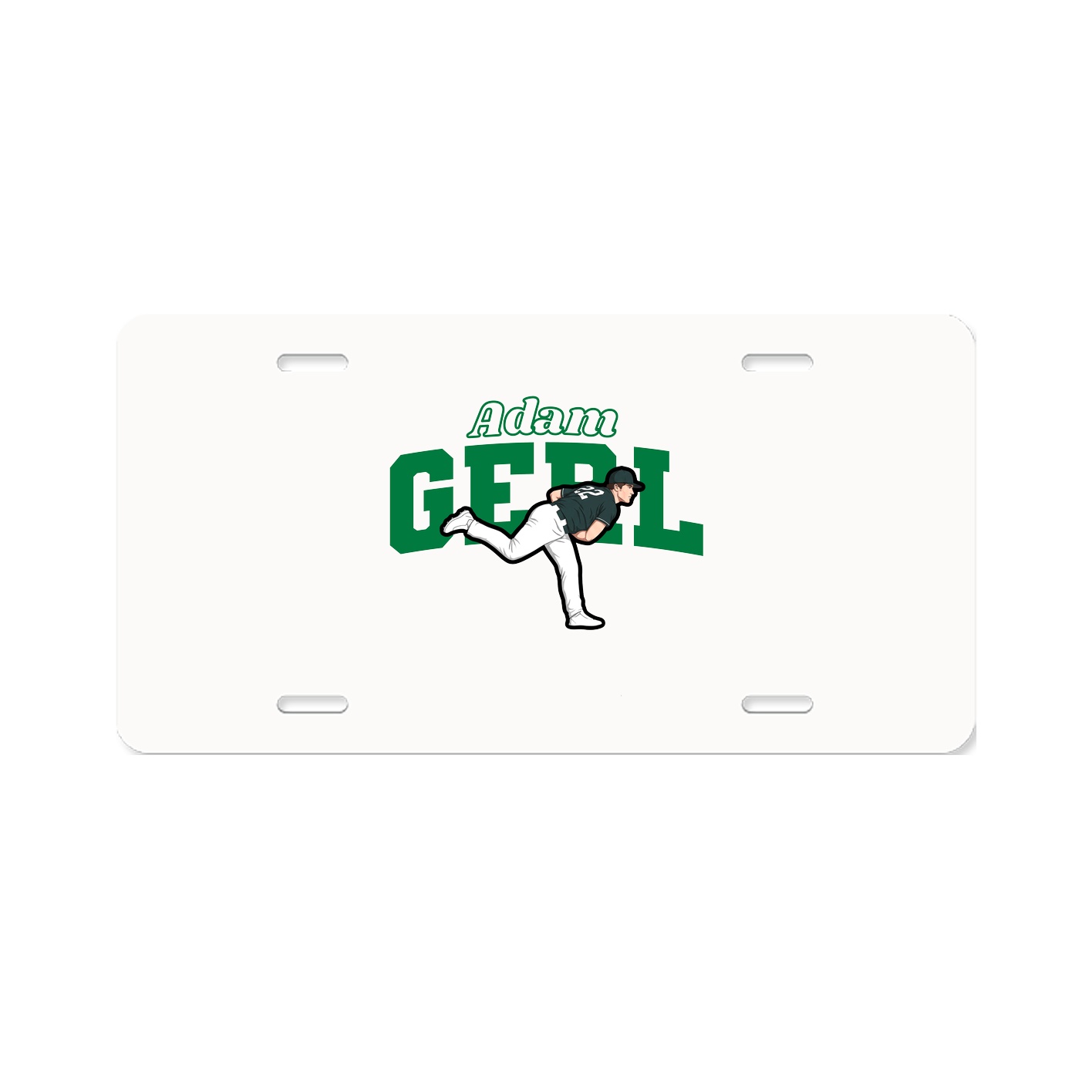 License Plate — Name Arch in Classic