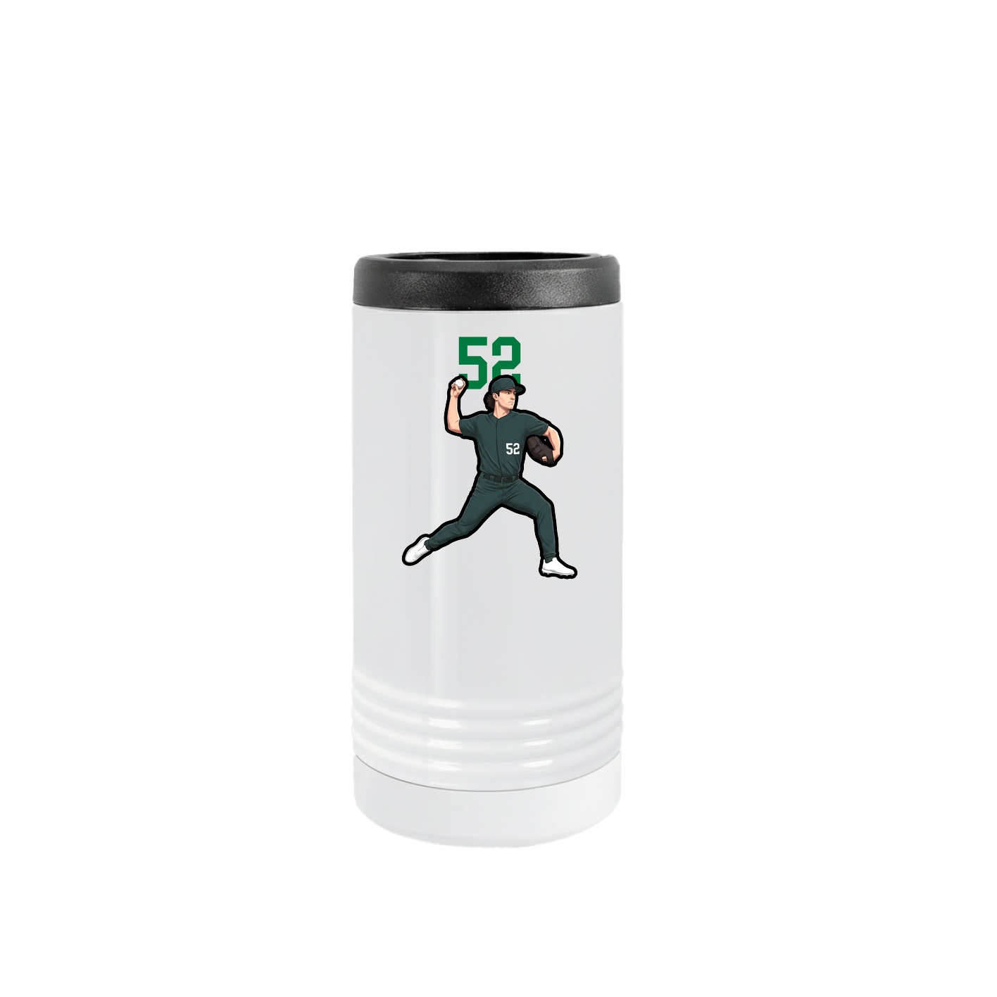 Slim Beverage Holder — Number Top in White