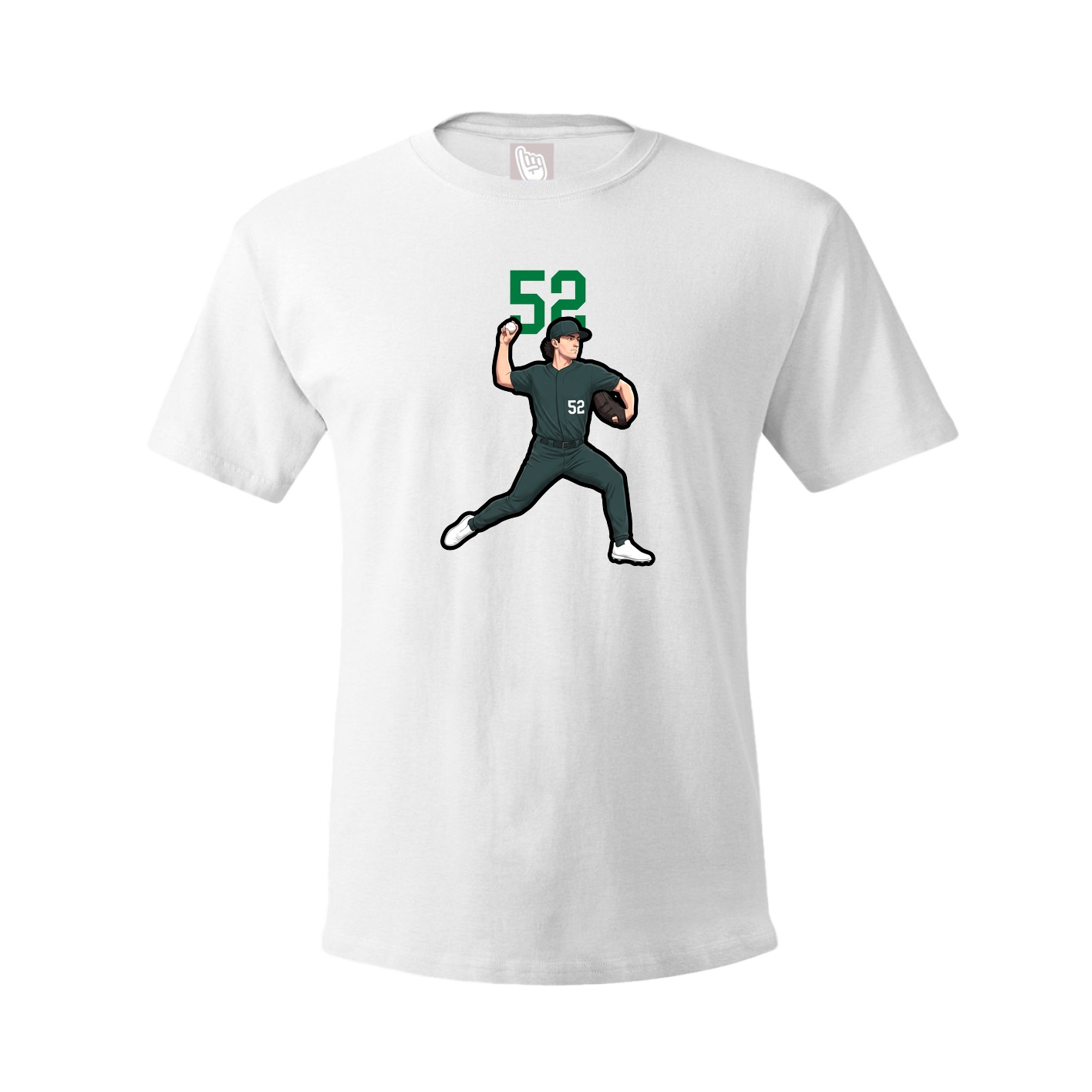 Tee — Number Top in White