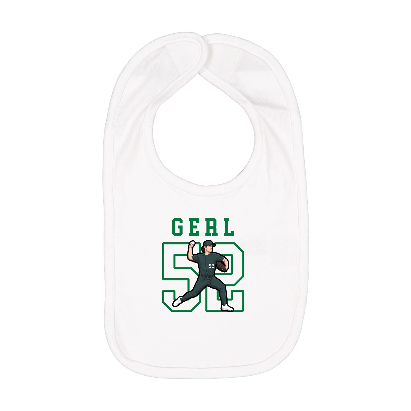 Infant Bib — Shirsey in White