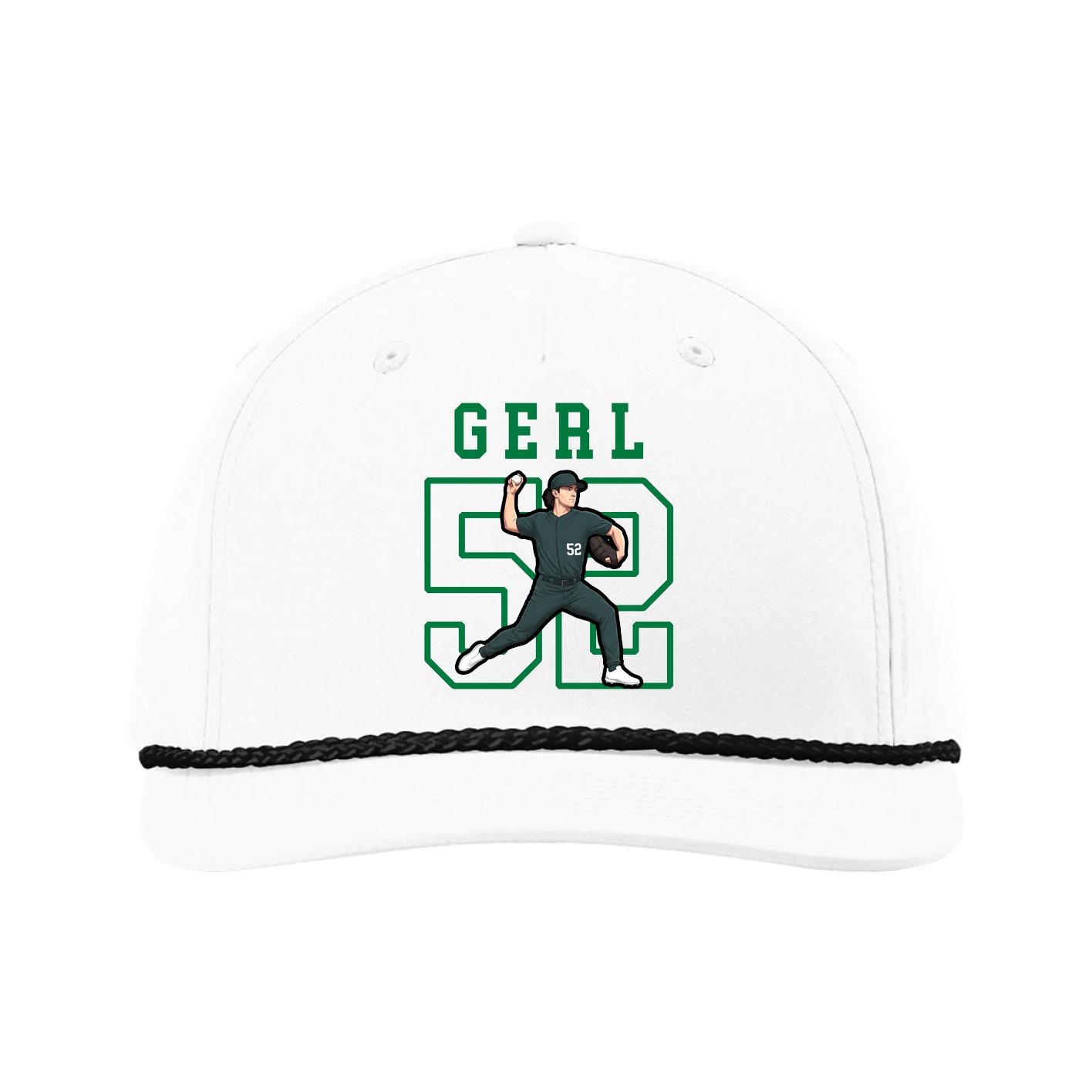 Five-Panel Classic Rope Cap — Shirsey in White