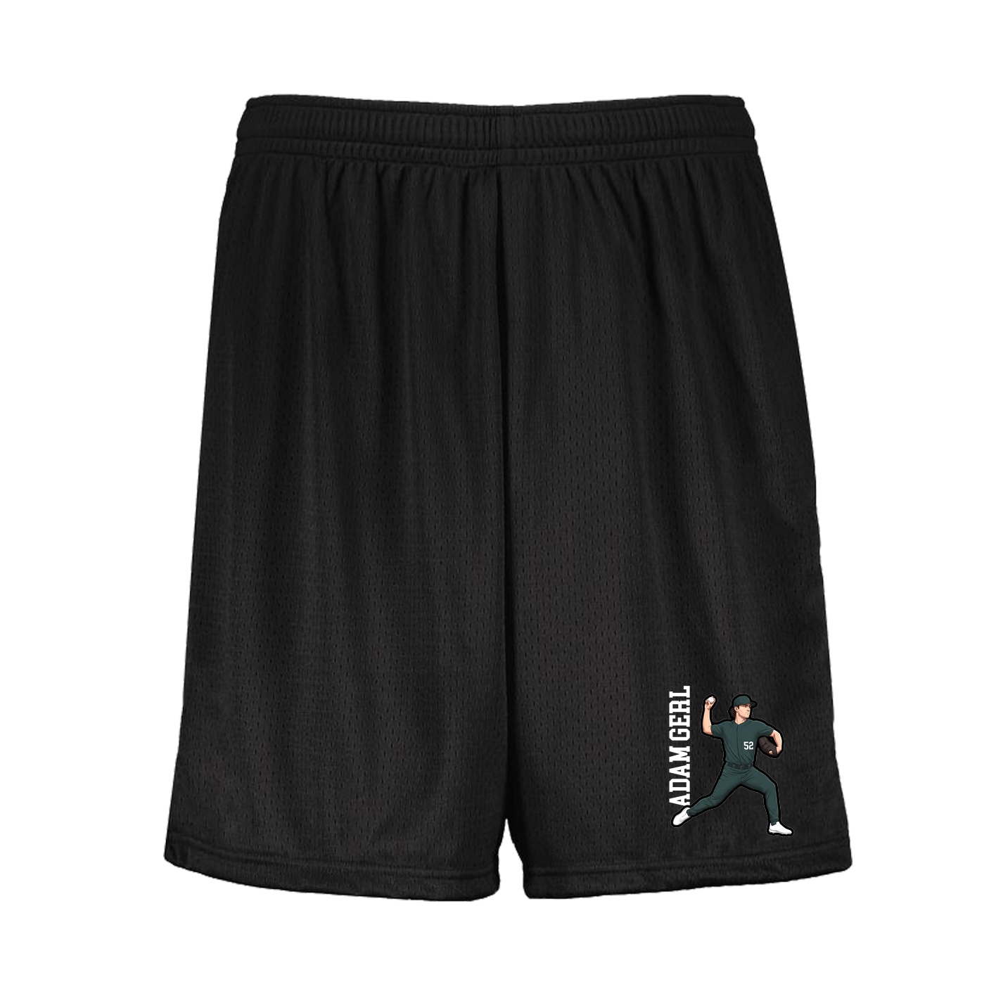 Shorts — Name Vertical in Black