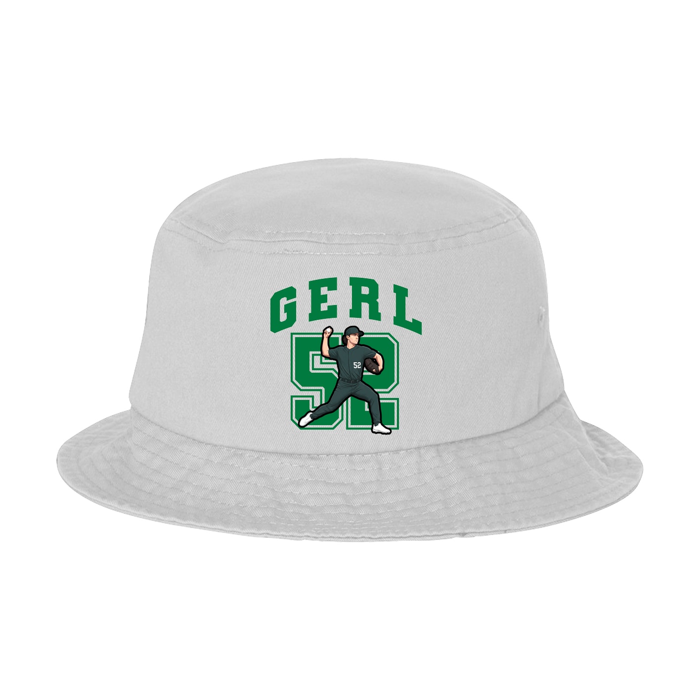 Bucket Cap — Number in White