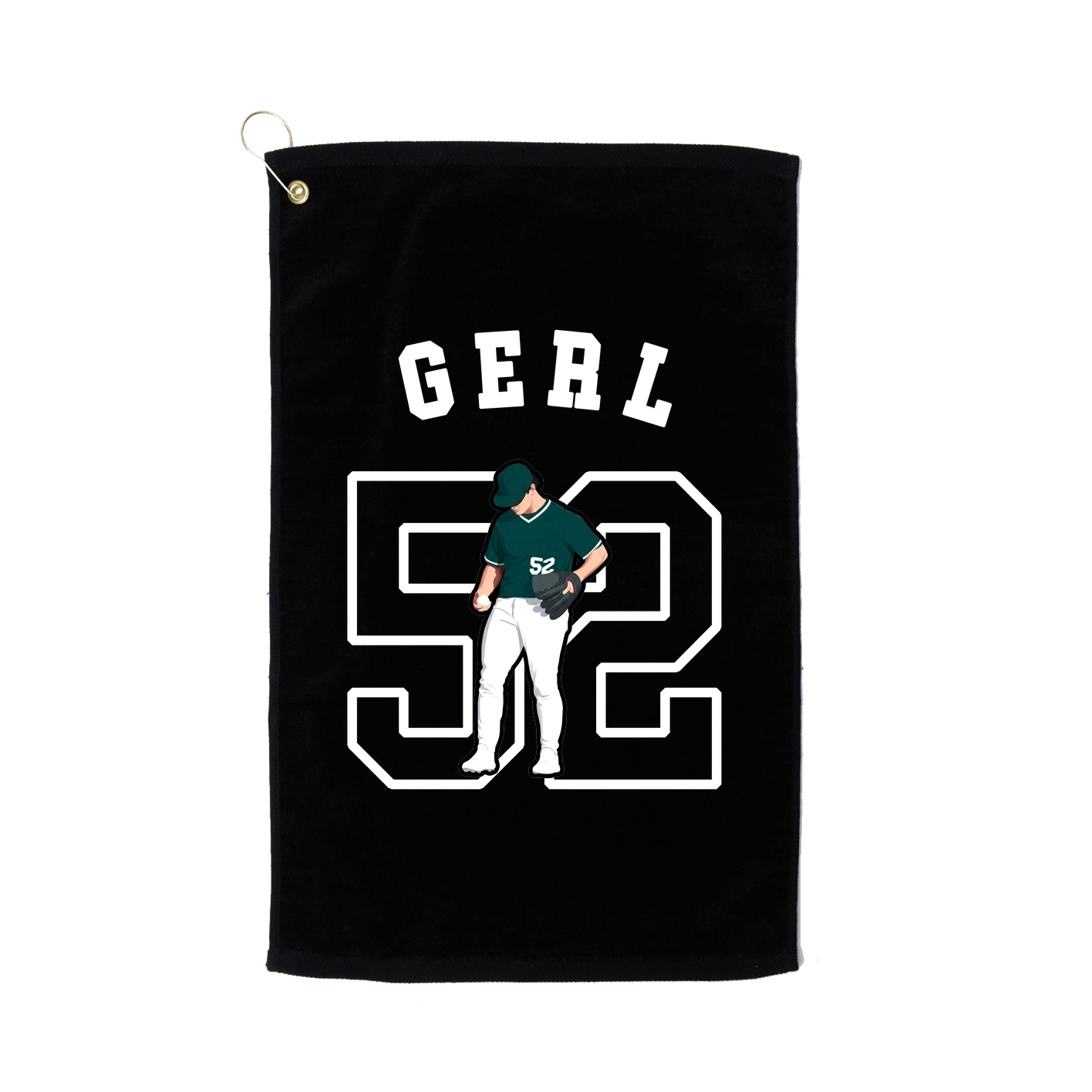 Golf Towel — Shirsey Arch in Black