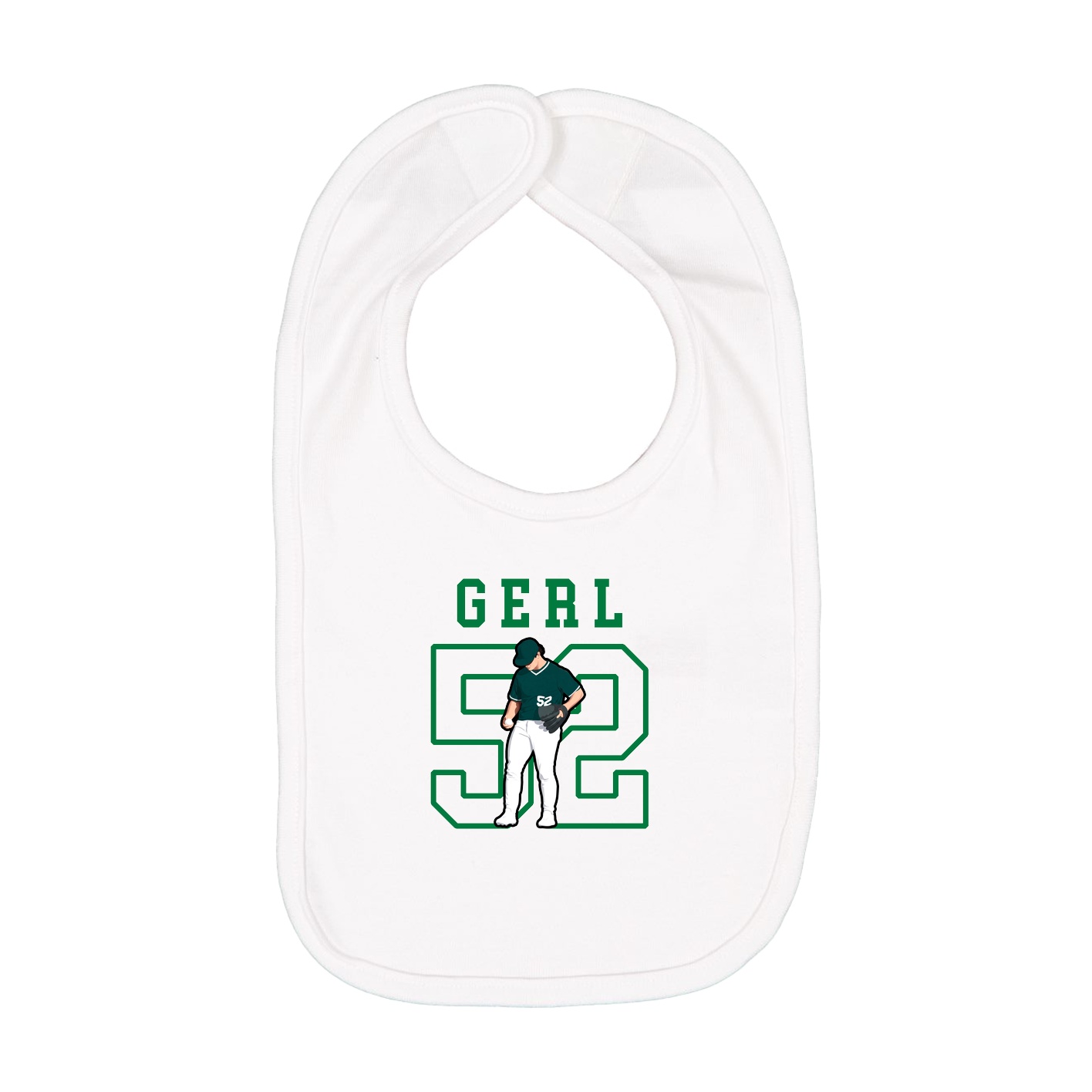 Infant Bib — Shirsey in White
