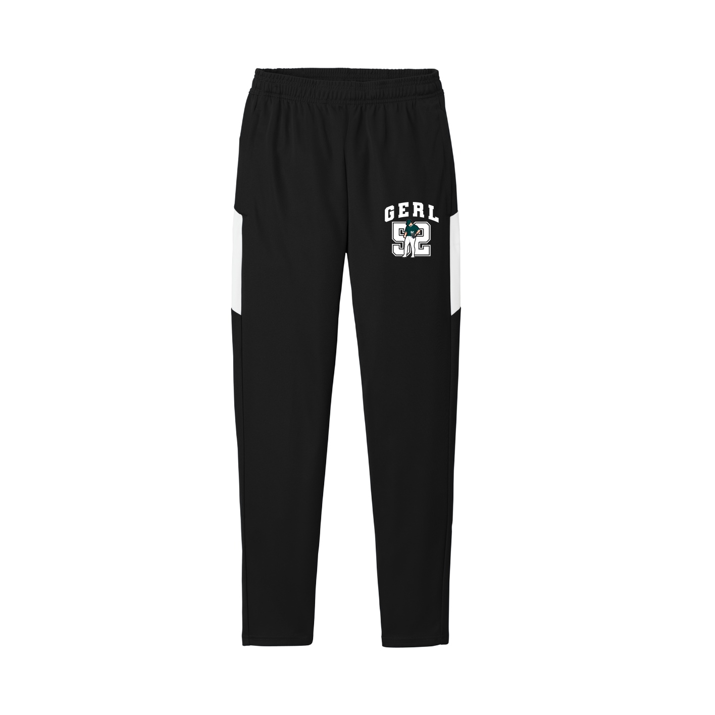 Team Travel Pant — Number in Black/White