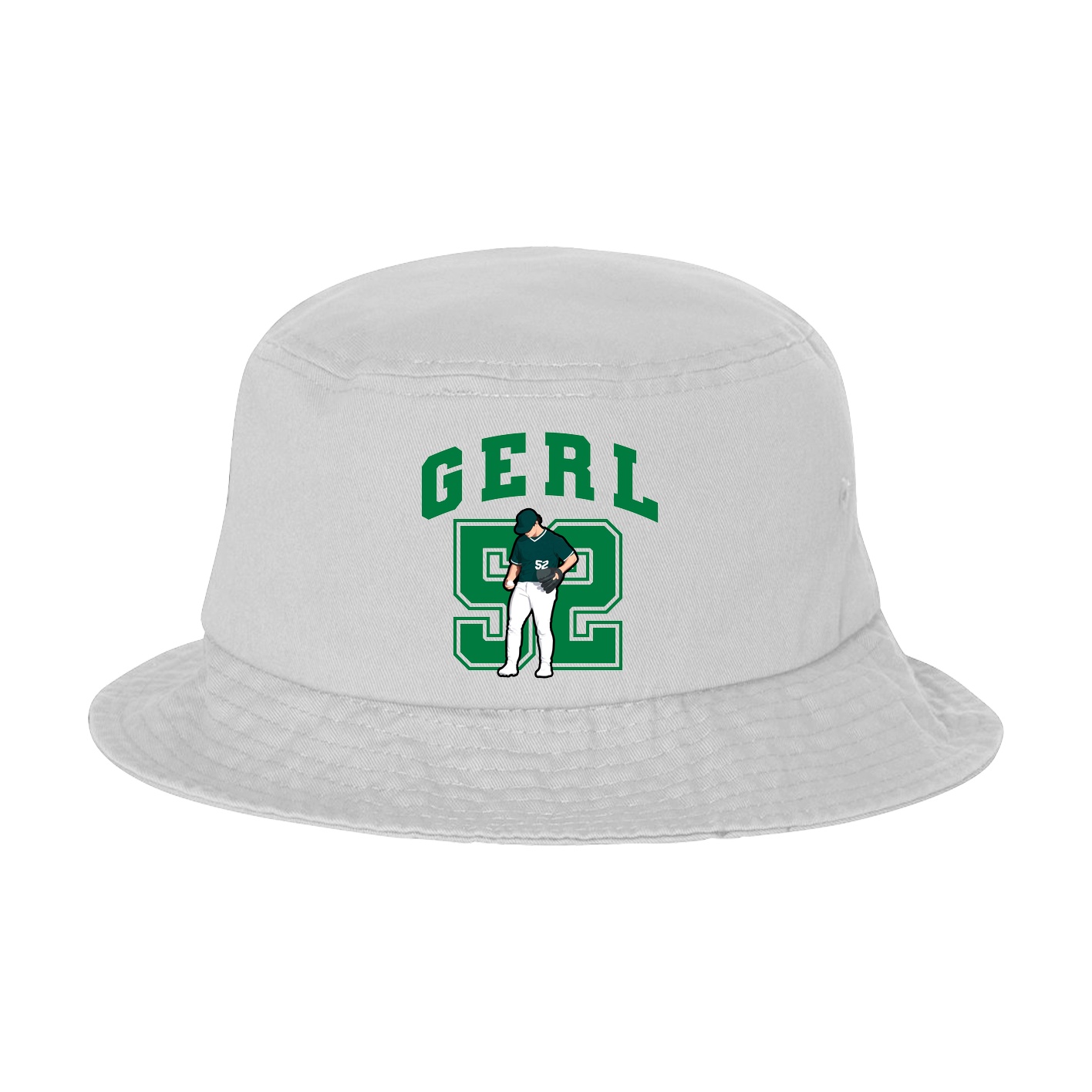 Bucket Cap — Number in White