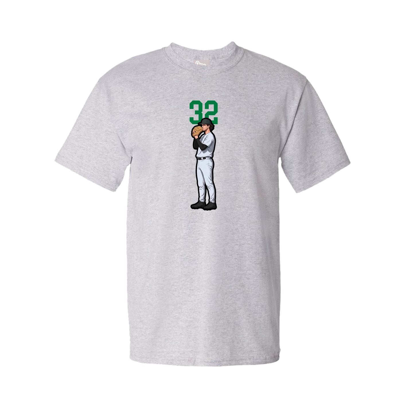 Youth Tee — Number Top in Grey