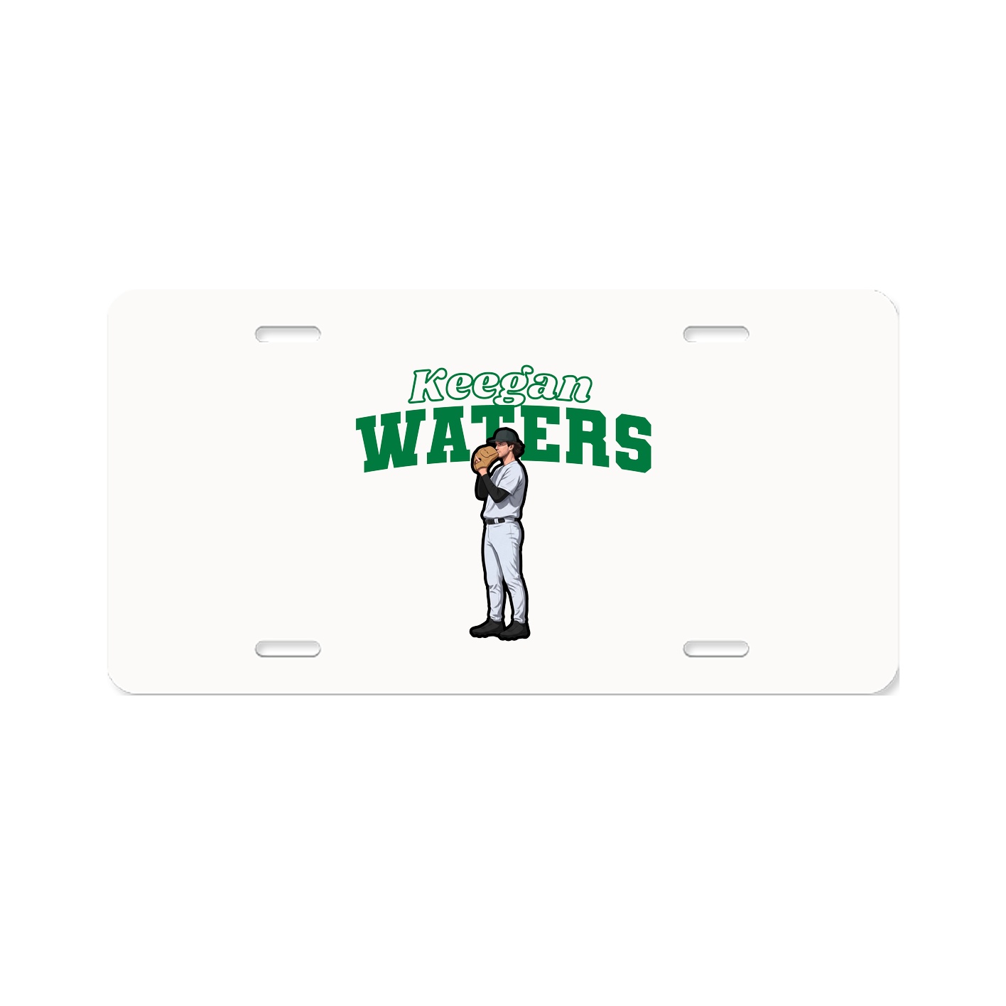 License Plate — Name Arch in Classic