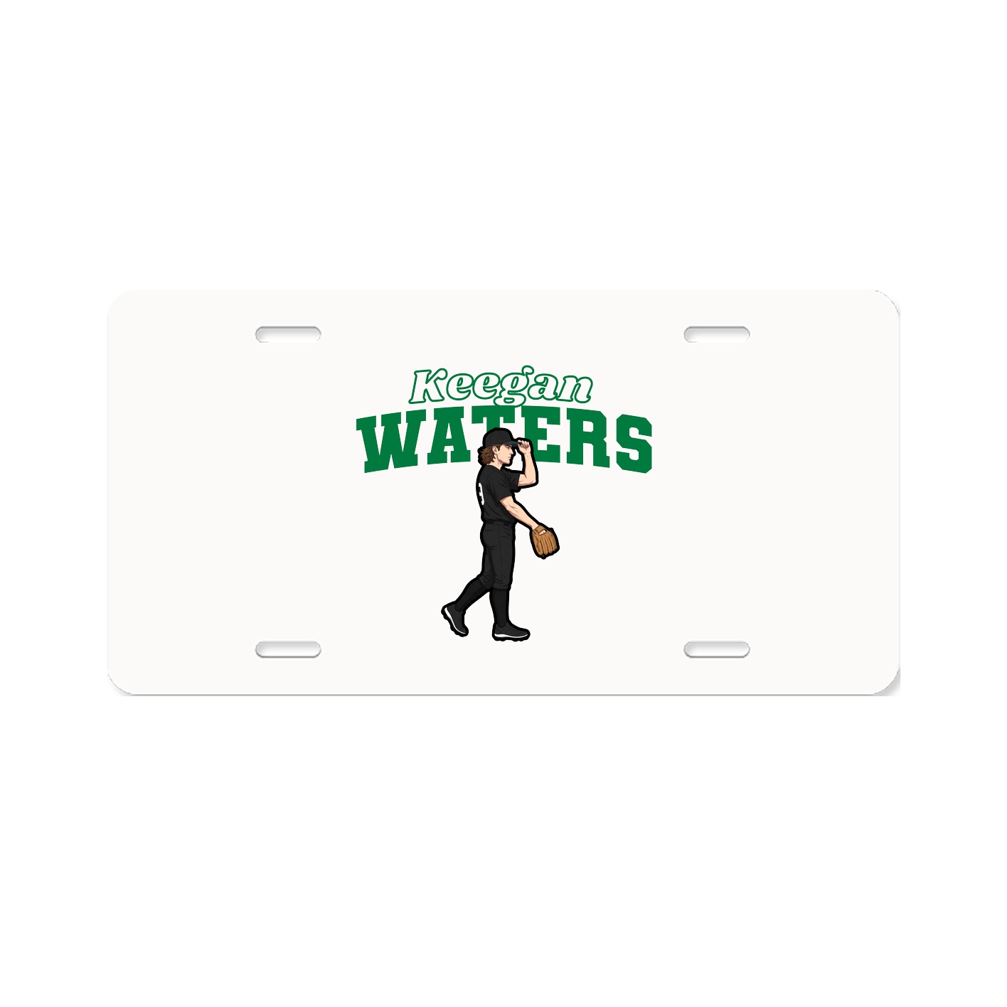 License Plate — Name Arch in Classic