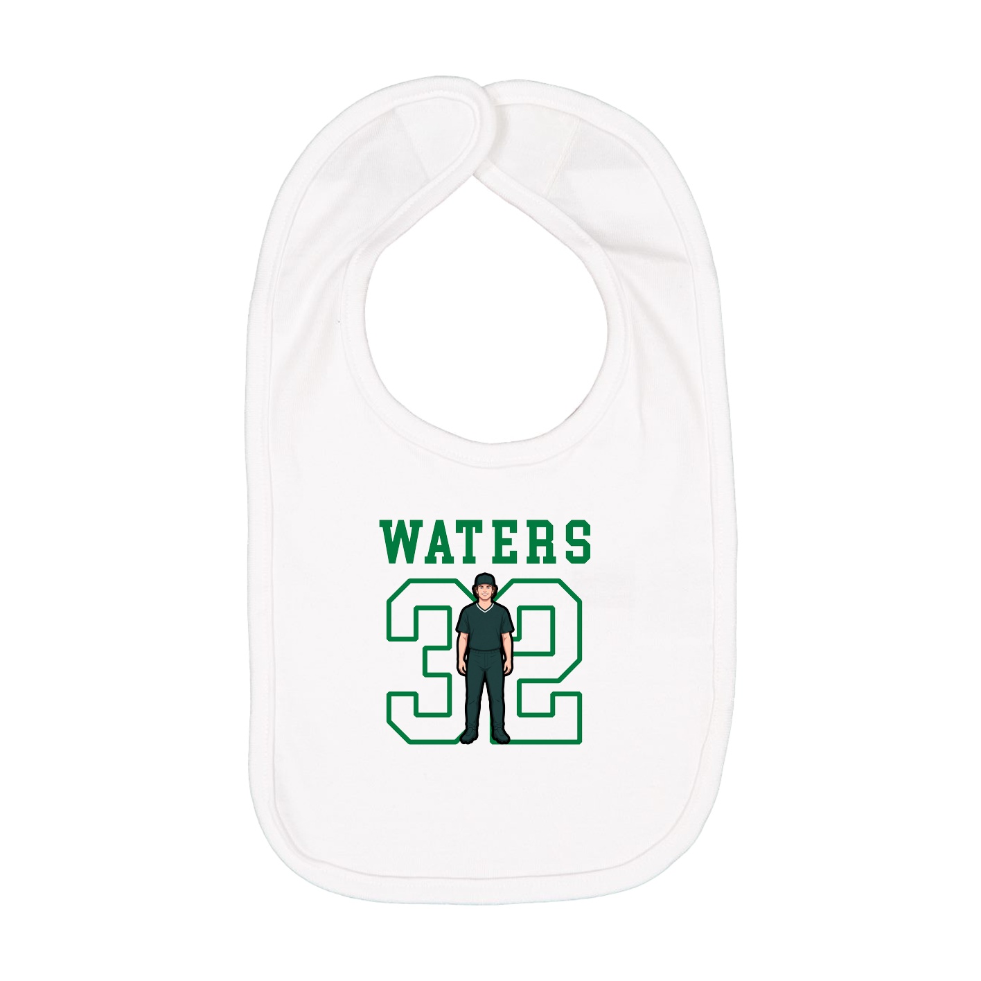 Infant Bib — Shirsey in White