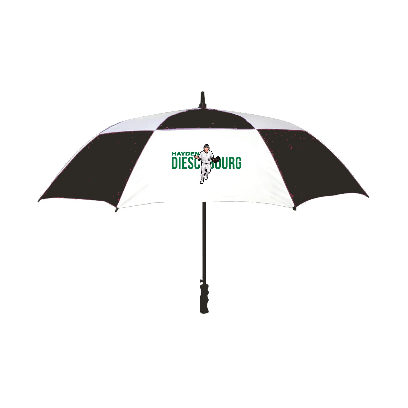 Golf Umbrella — Player Name in Black