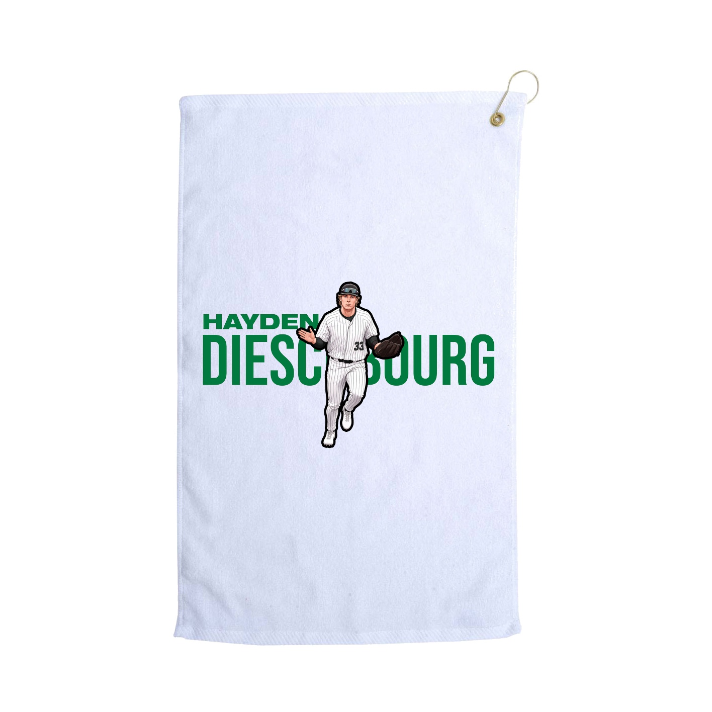 Golf Towel — Player Name in White