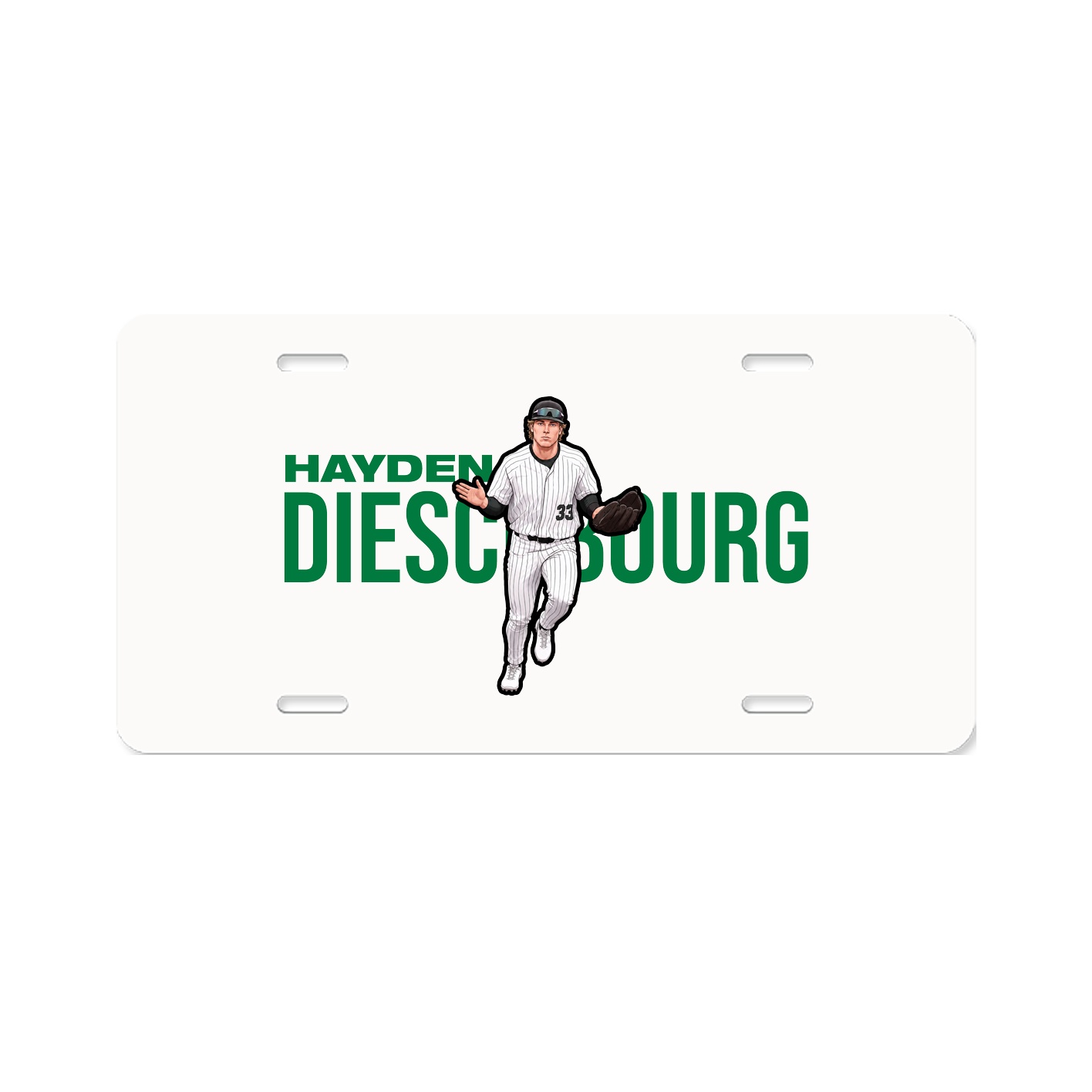 License Plate — Player Name in Classic