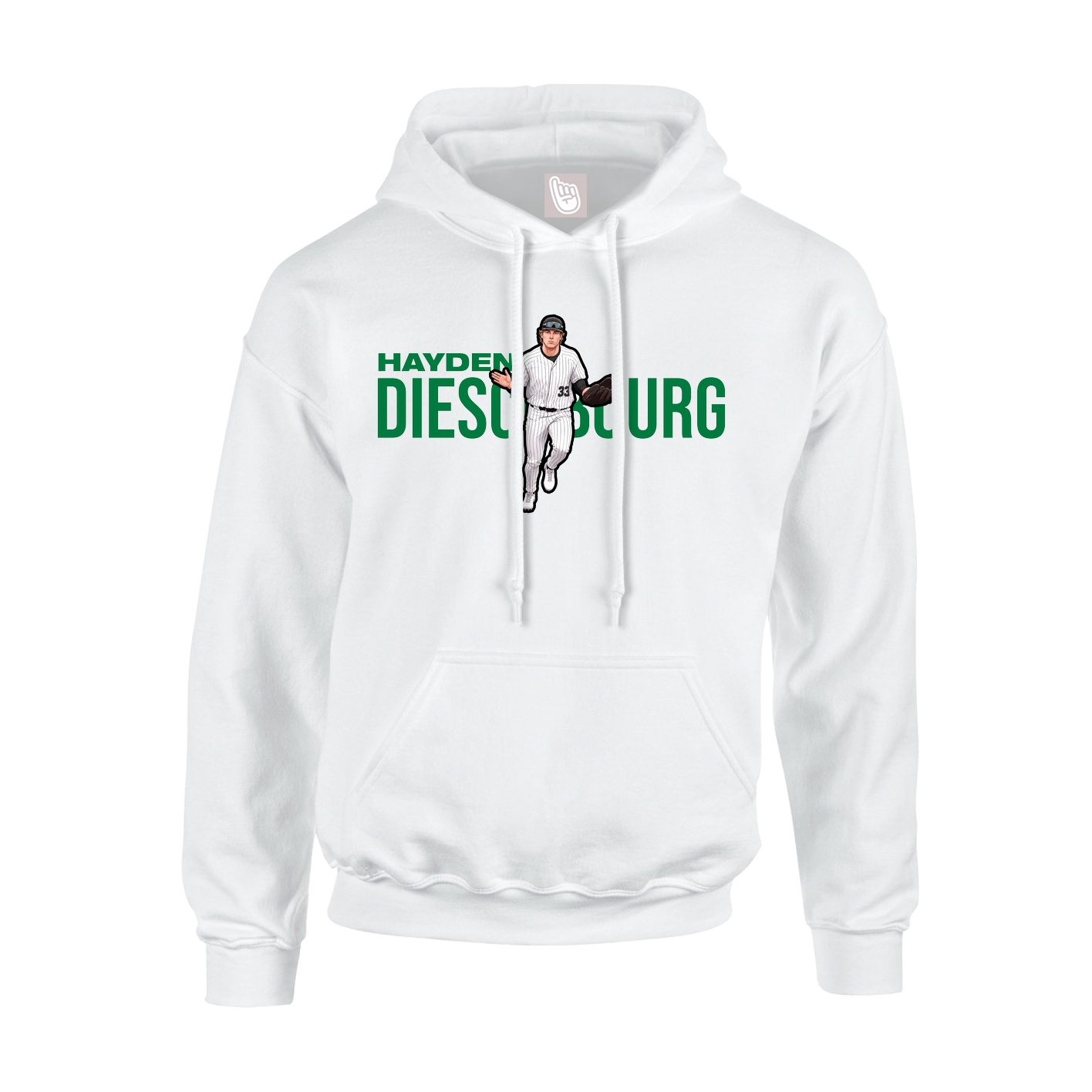 Hoodie — Player Name in White