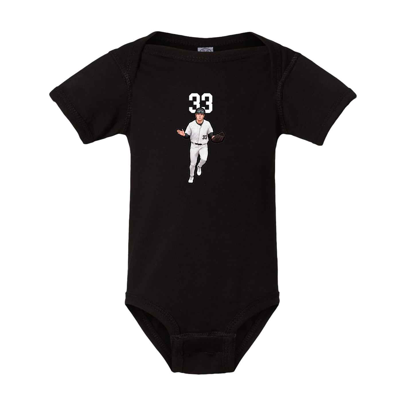 Baby Onesie — Number Top in Black
