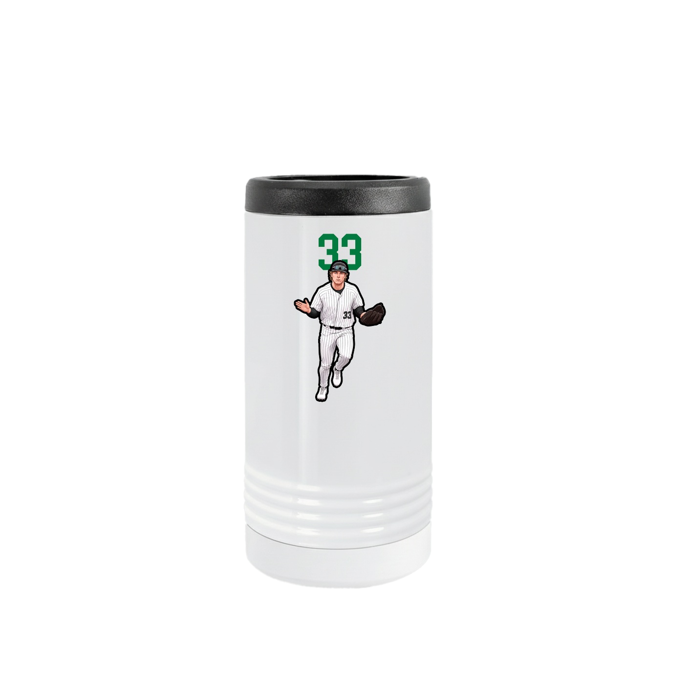 Slim Beverage Holder — Number Top in White