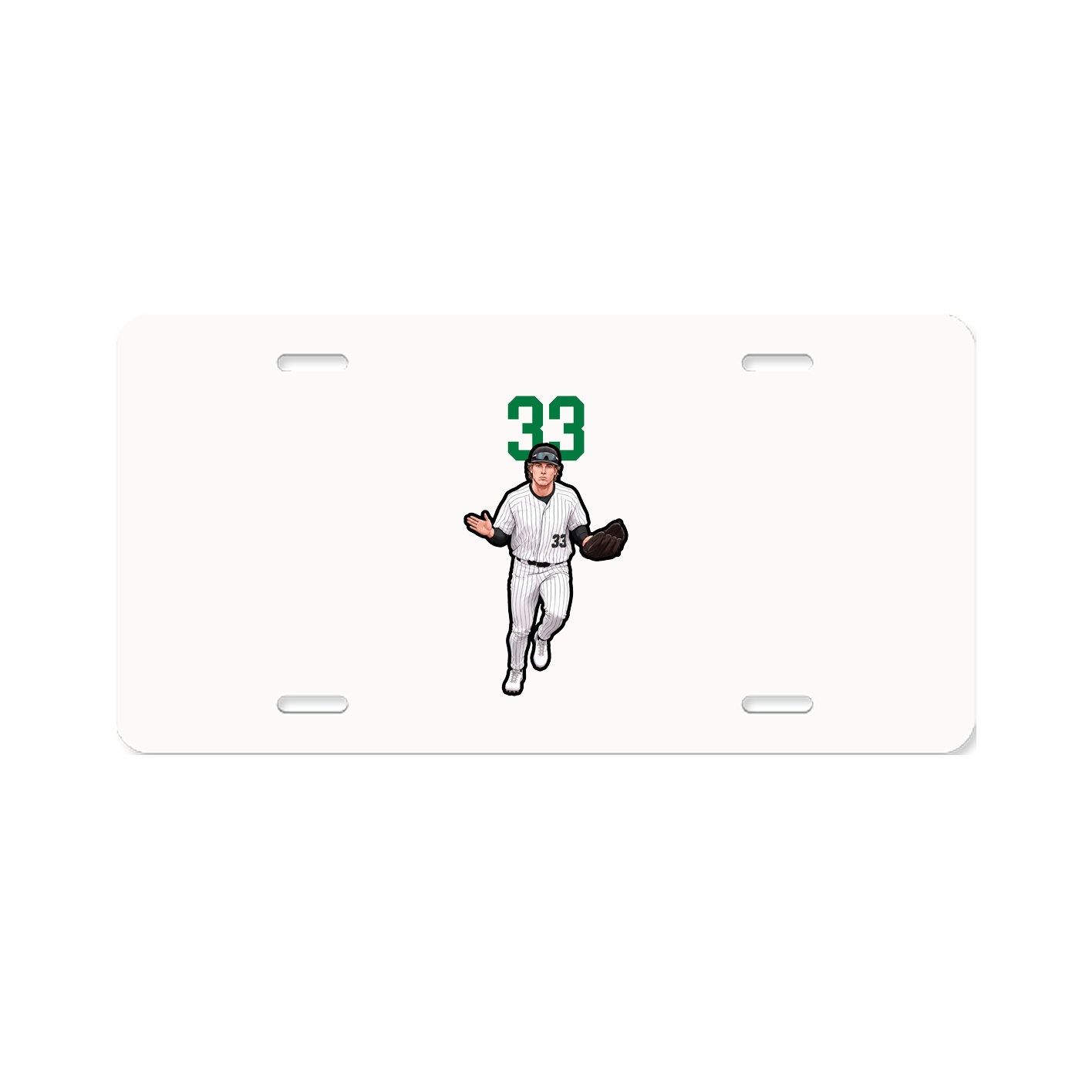 License Plate — Number Top in Classic