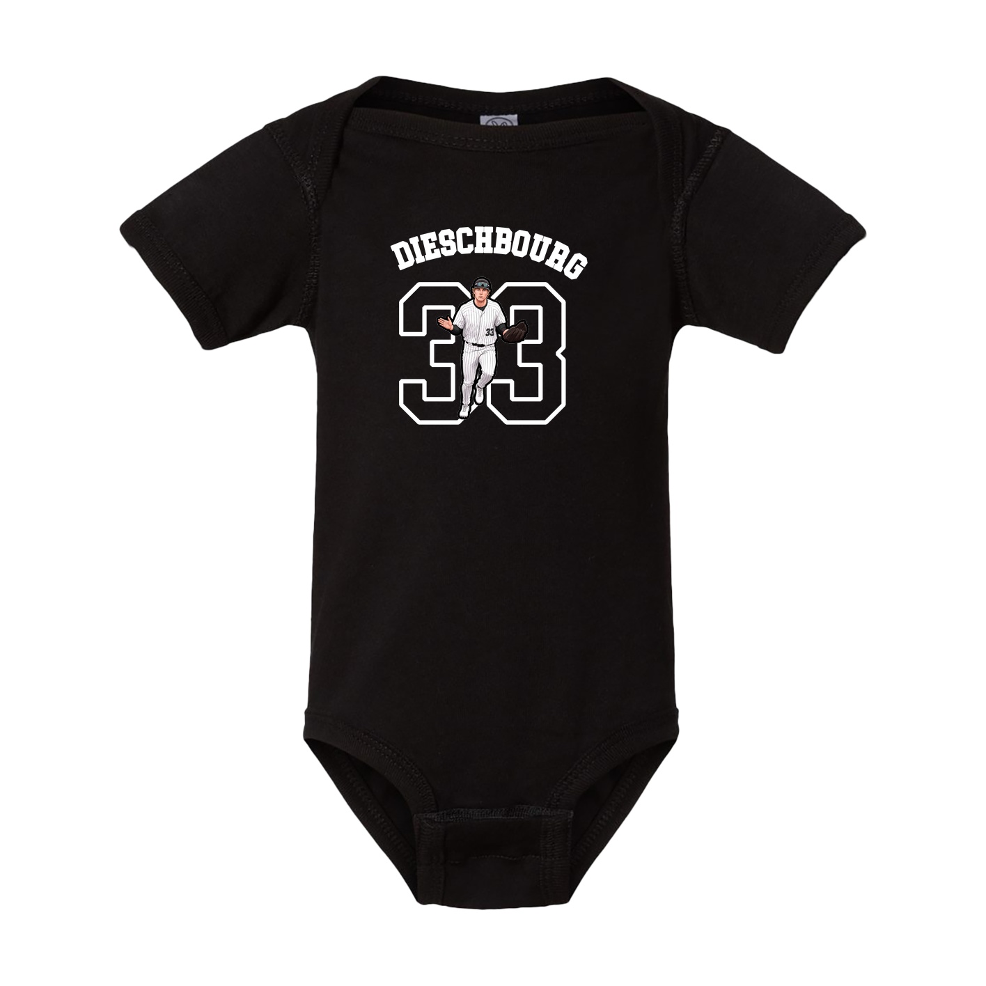 Baby Onesie — Shirsey Arch in Black