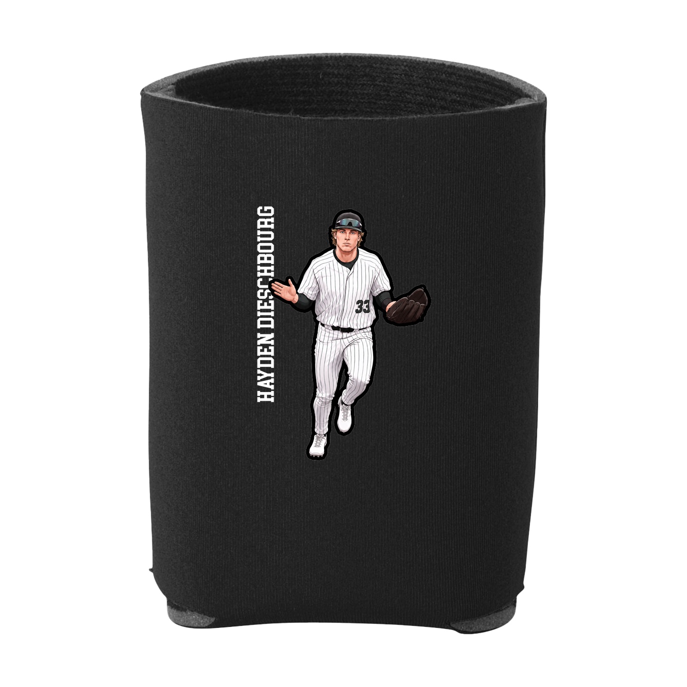 Can Holder — Name Vertical in Black