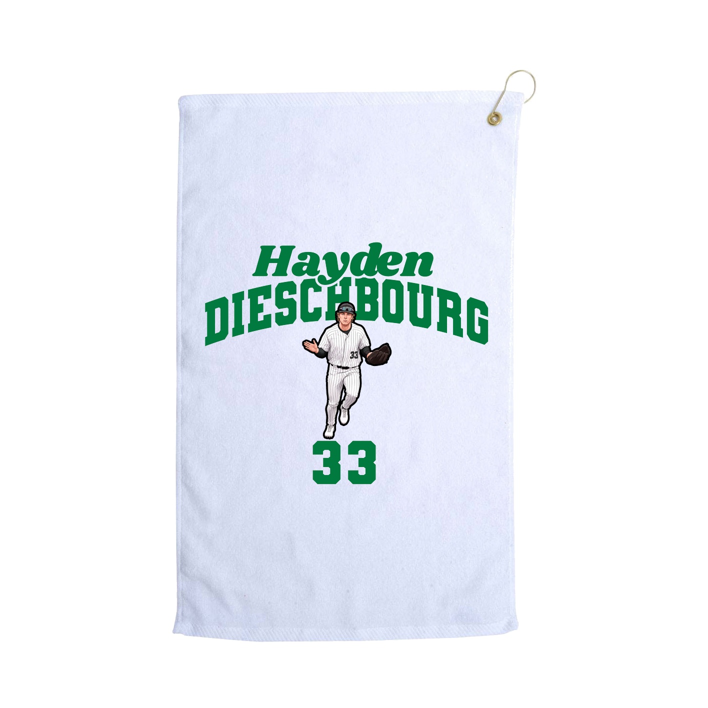 Golf Towel — Signature Arch in White