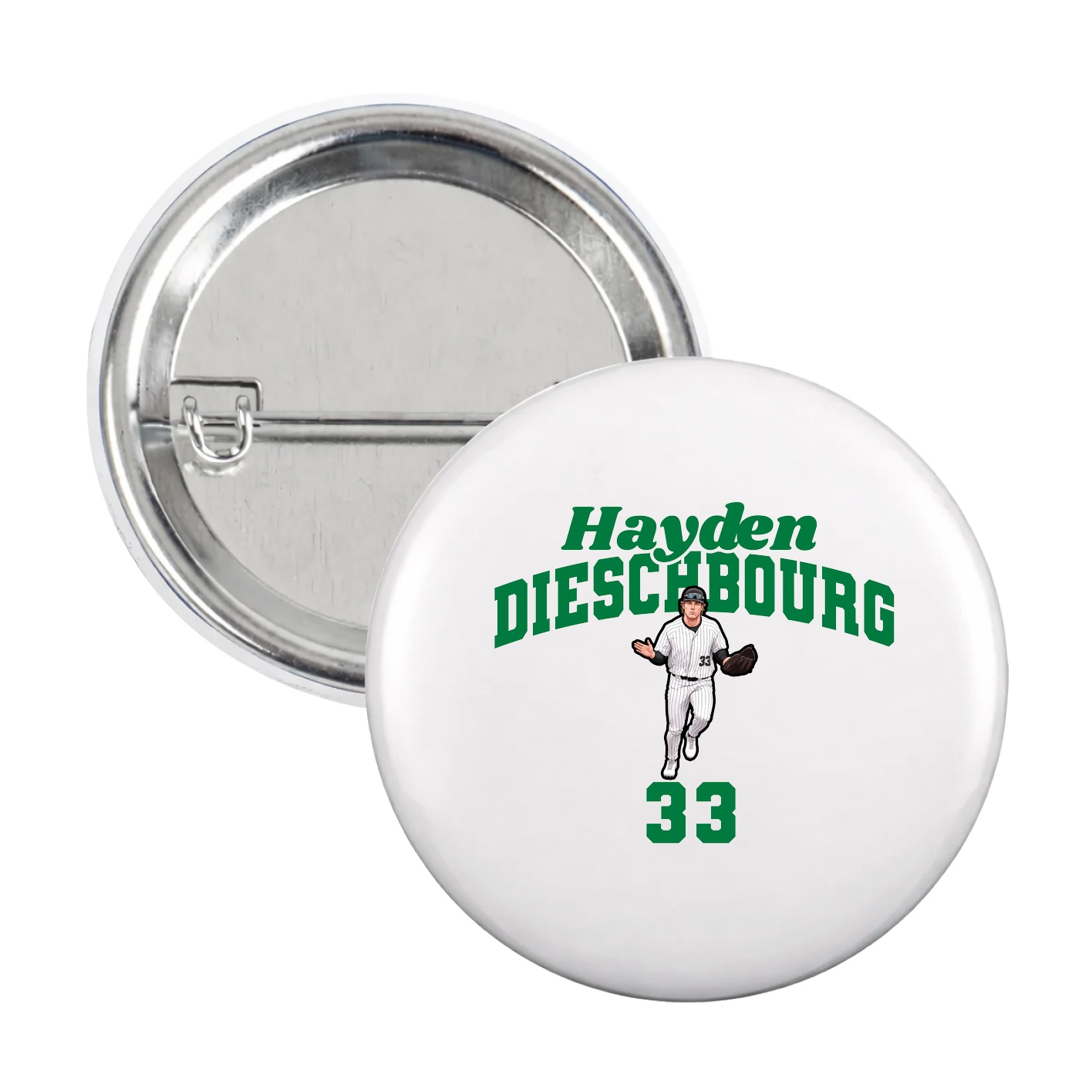 Game Day Button — Signature Arch in White