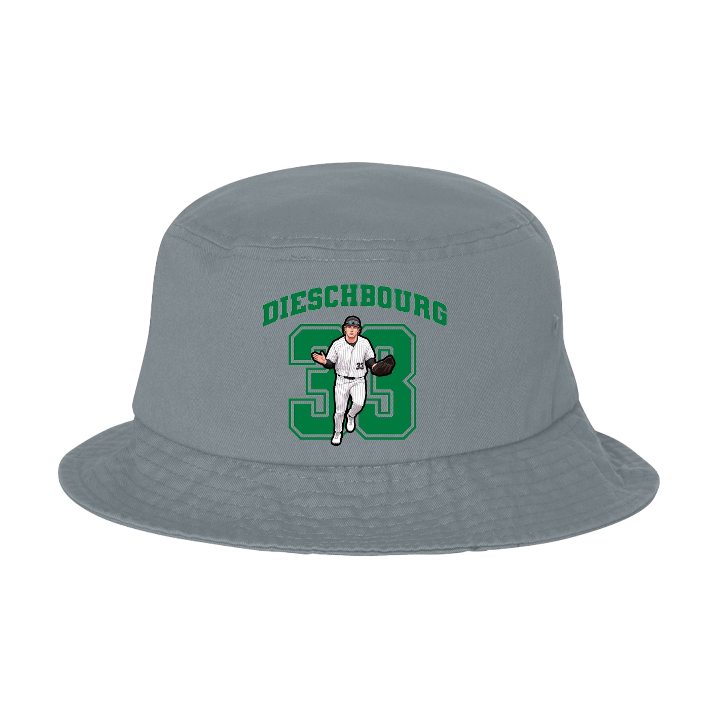 Bucket Cap — Number in Grey
