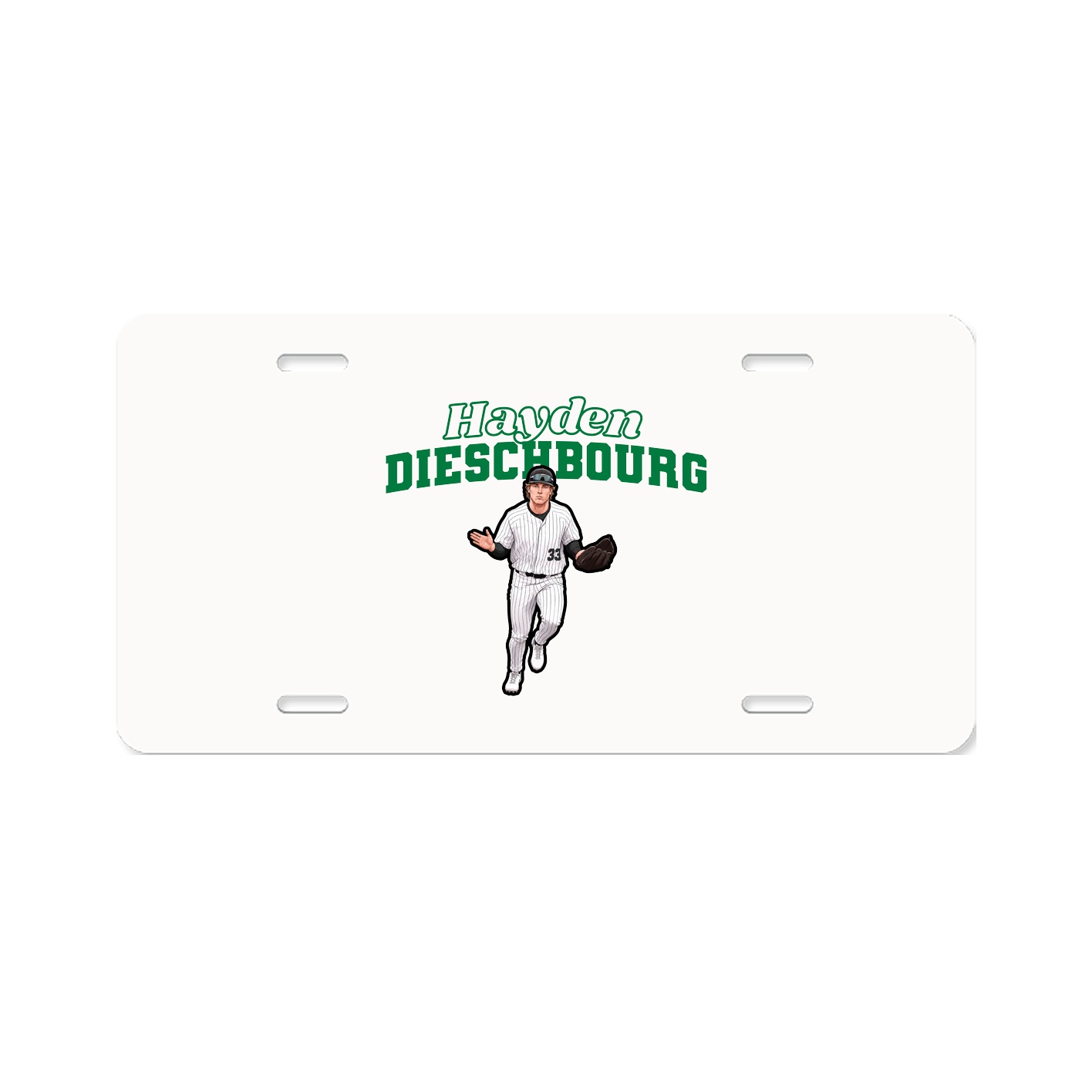 License Plate — Name Arch in Classic