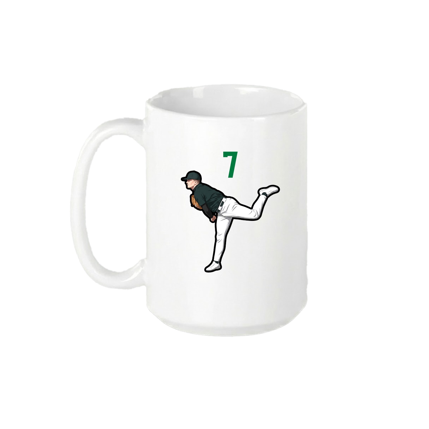 15oz Coffee Mug — Number Top in White