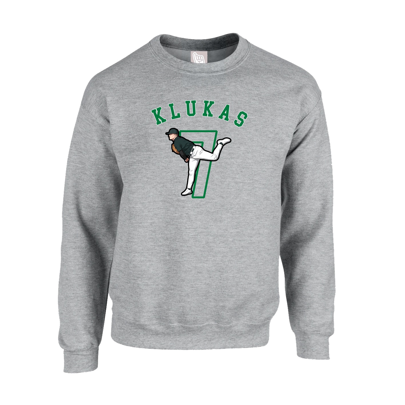 Fleece Crew — Shirsey Arch in Grey