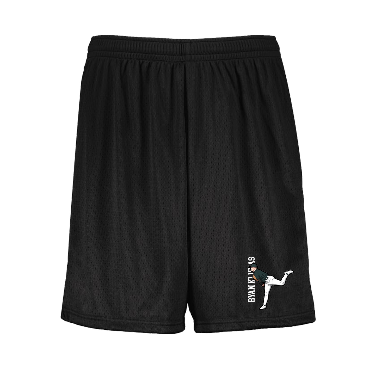 Shorts — Name Vertical in Black