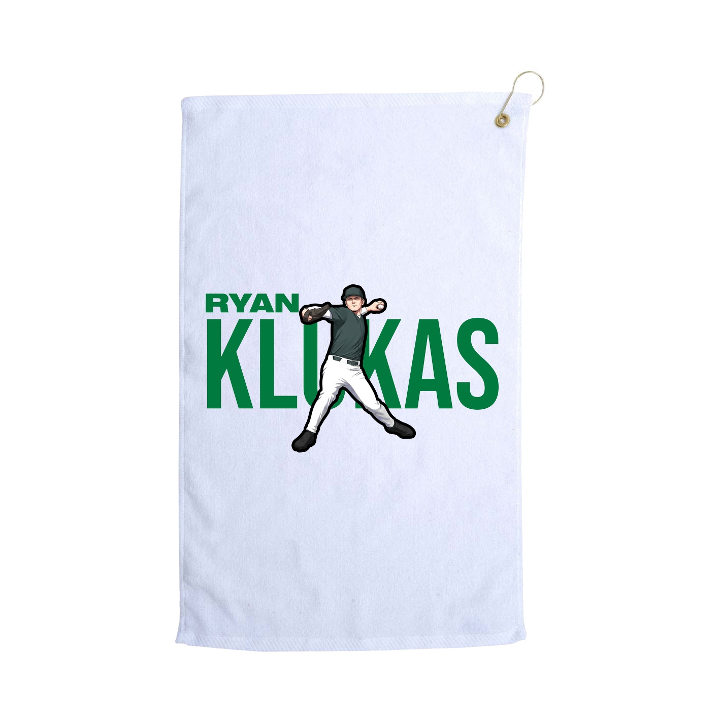 Golf Towel — Player Name in White