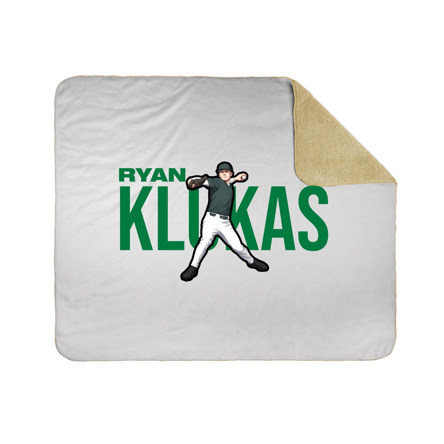 Throw Blanket — Player Name in White