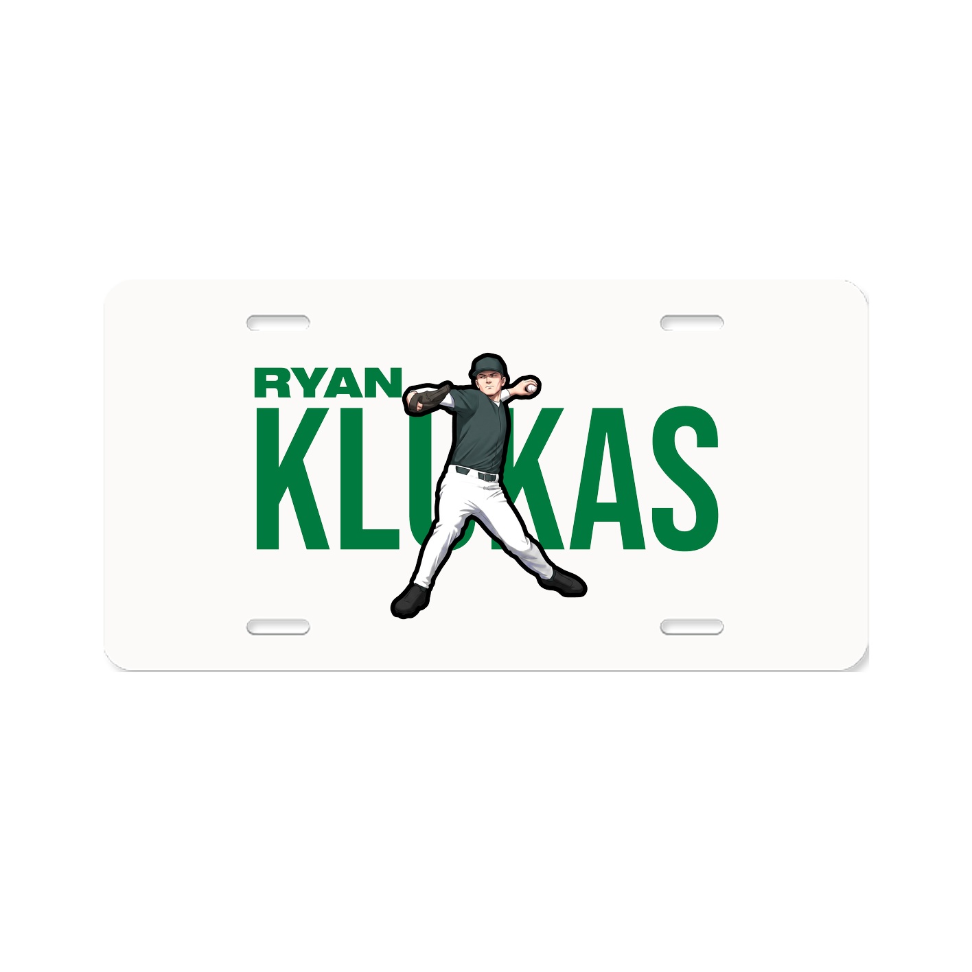 License Plate — Player Name in Classic