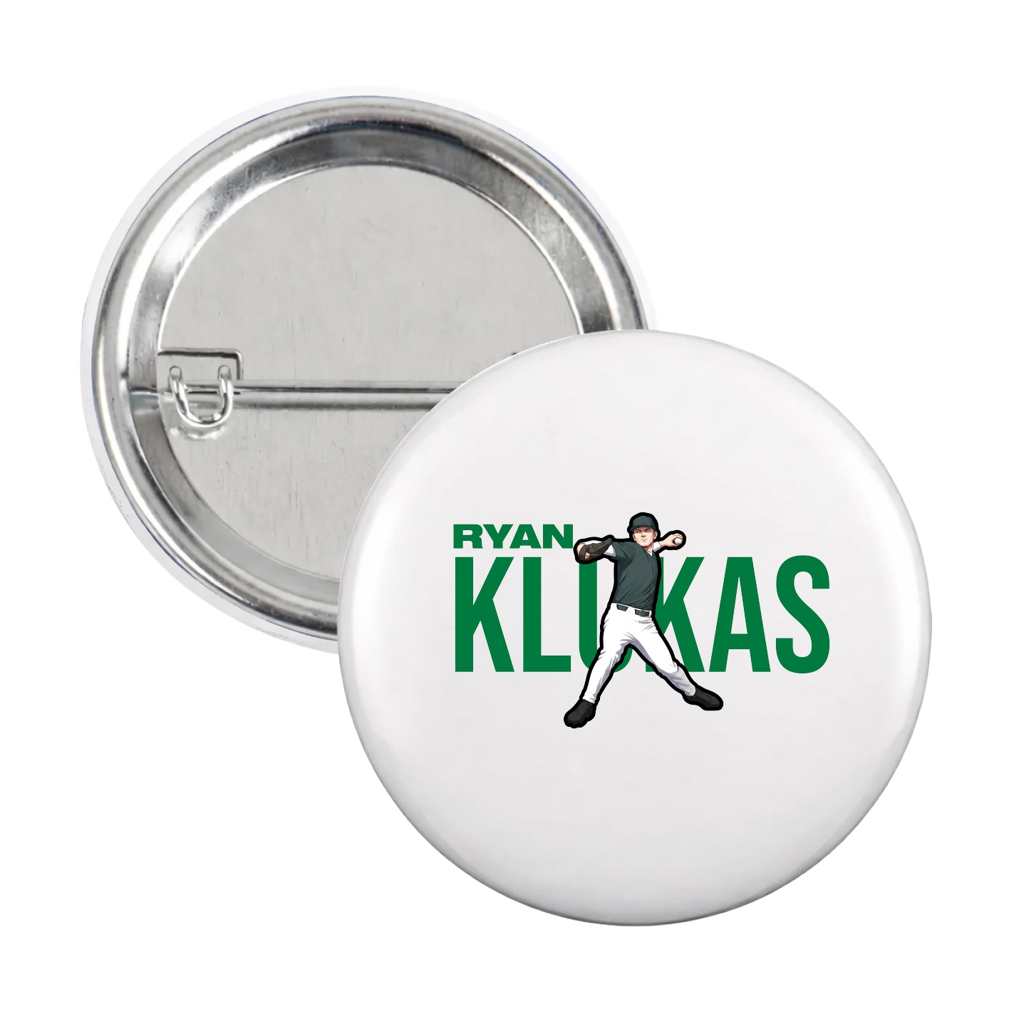 Game Day Button — Player Name in White