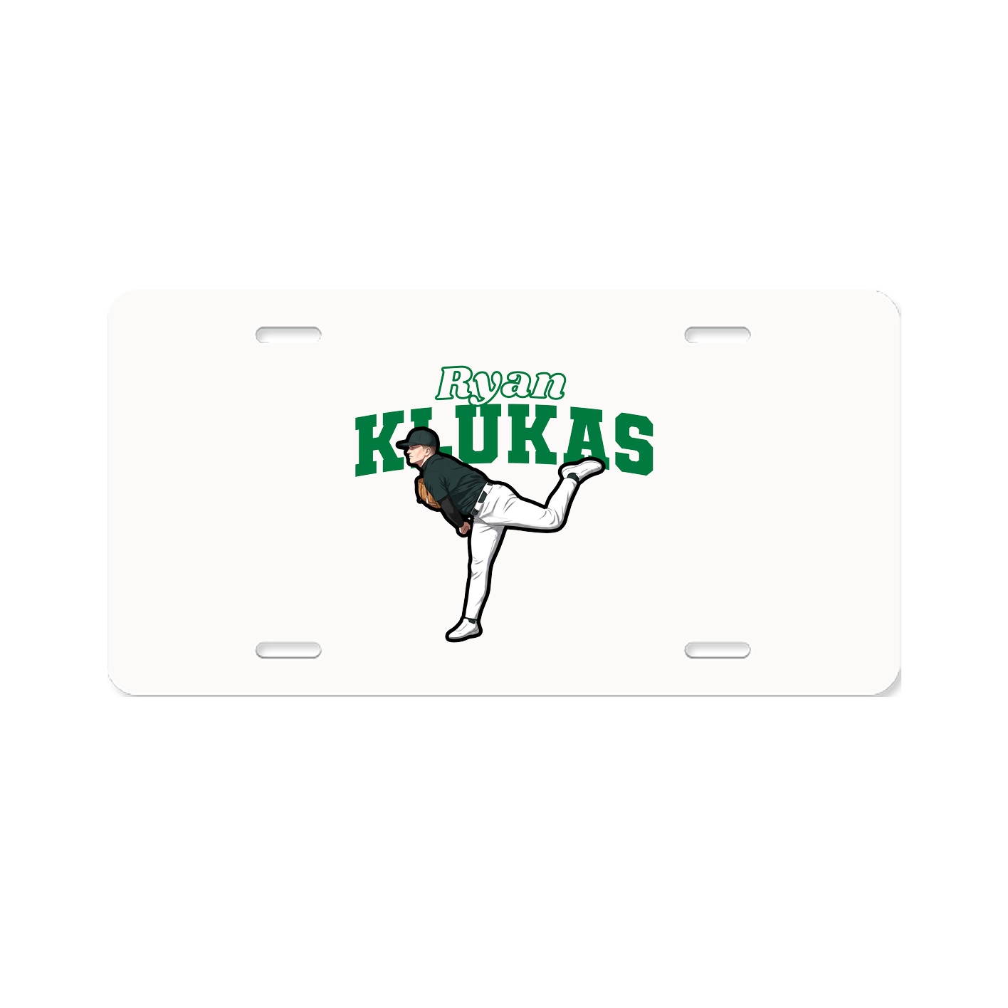 License Plate — Name Arch in Classic