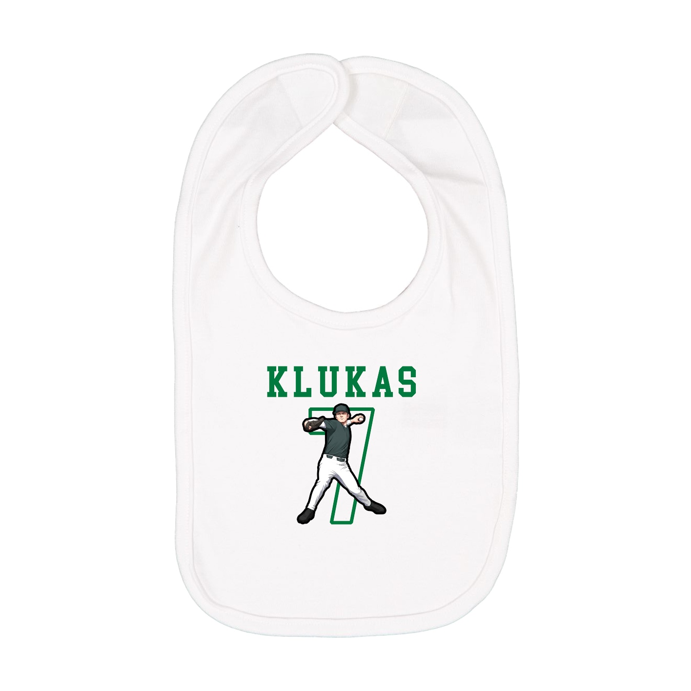 Infant Bib — Shirsey in White