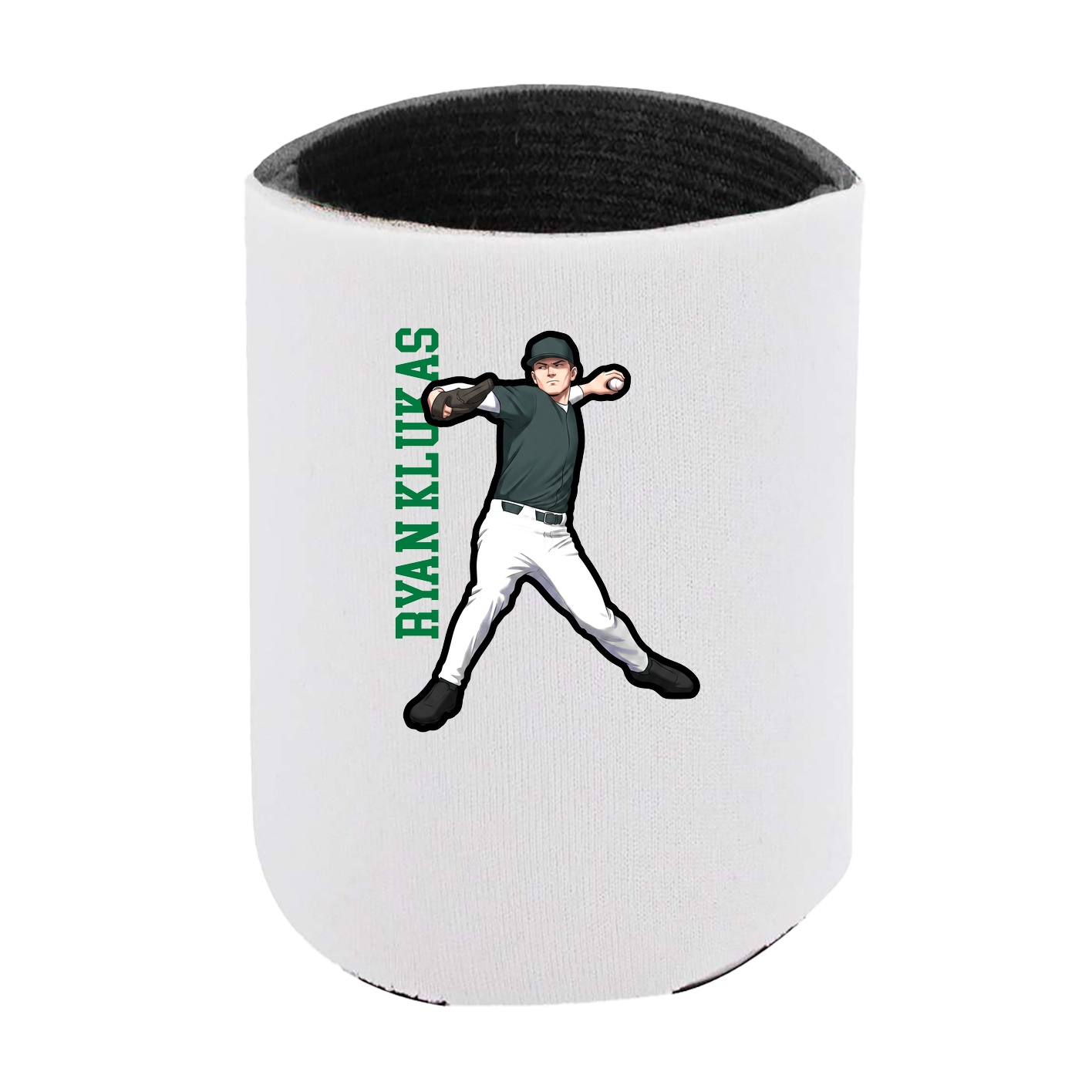 Can Holder — Name Vertical in White