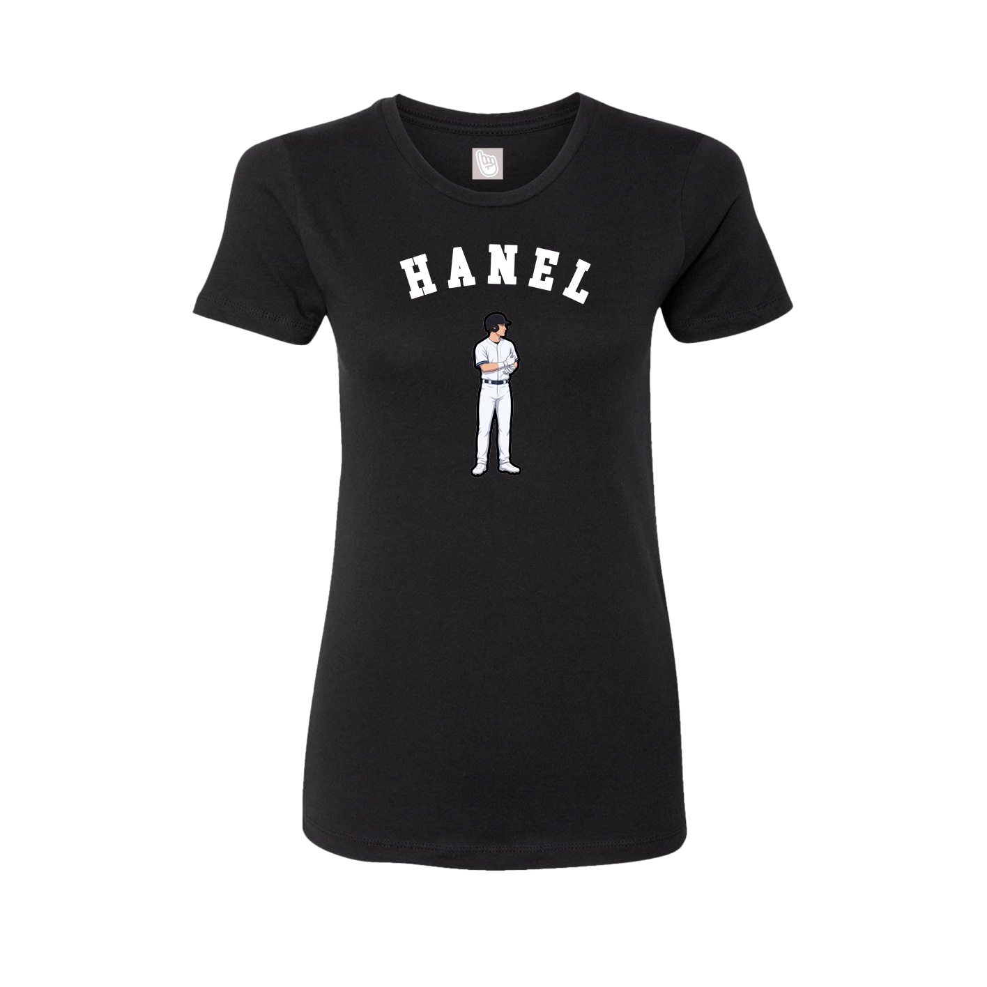 Fitted Women's Tee — Shirsey Arch in Black